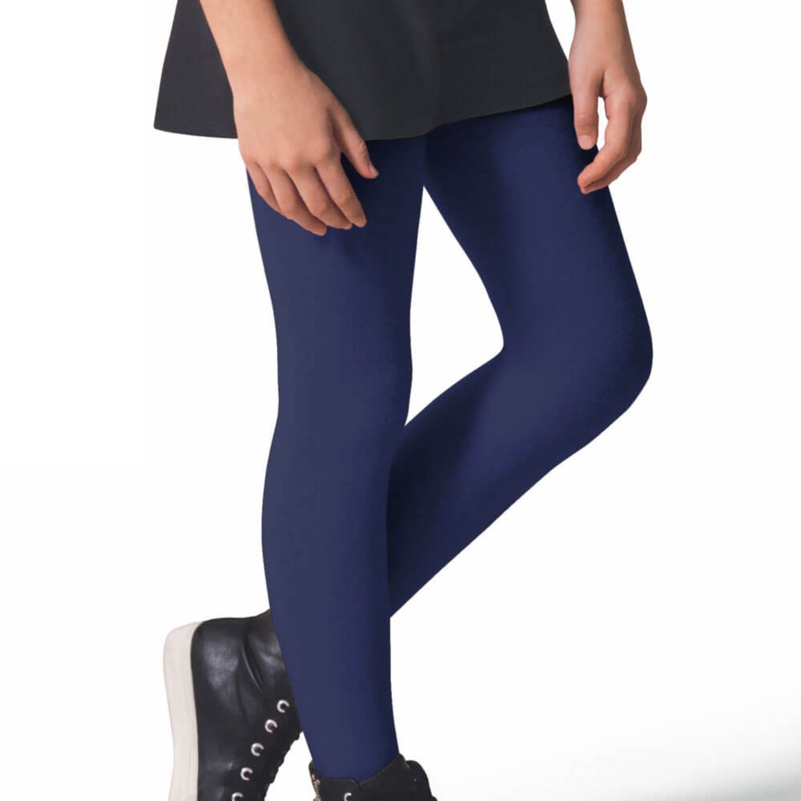 Infantil - Meia Calça Canelada Fio 80 Selene 9555-002 - Marinho