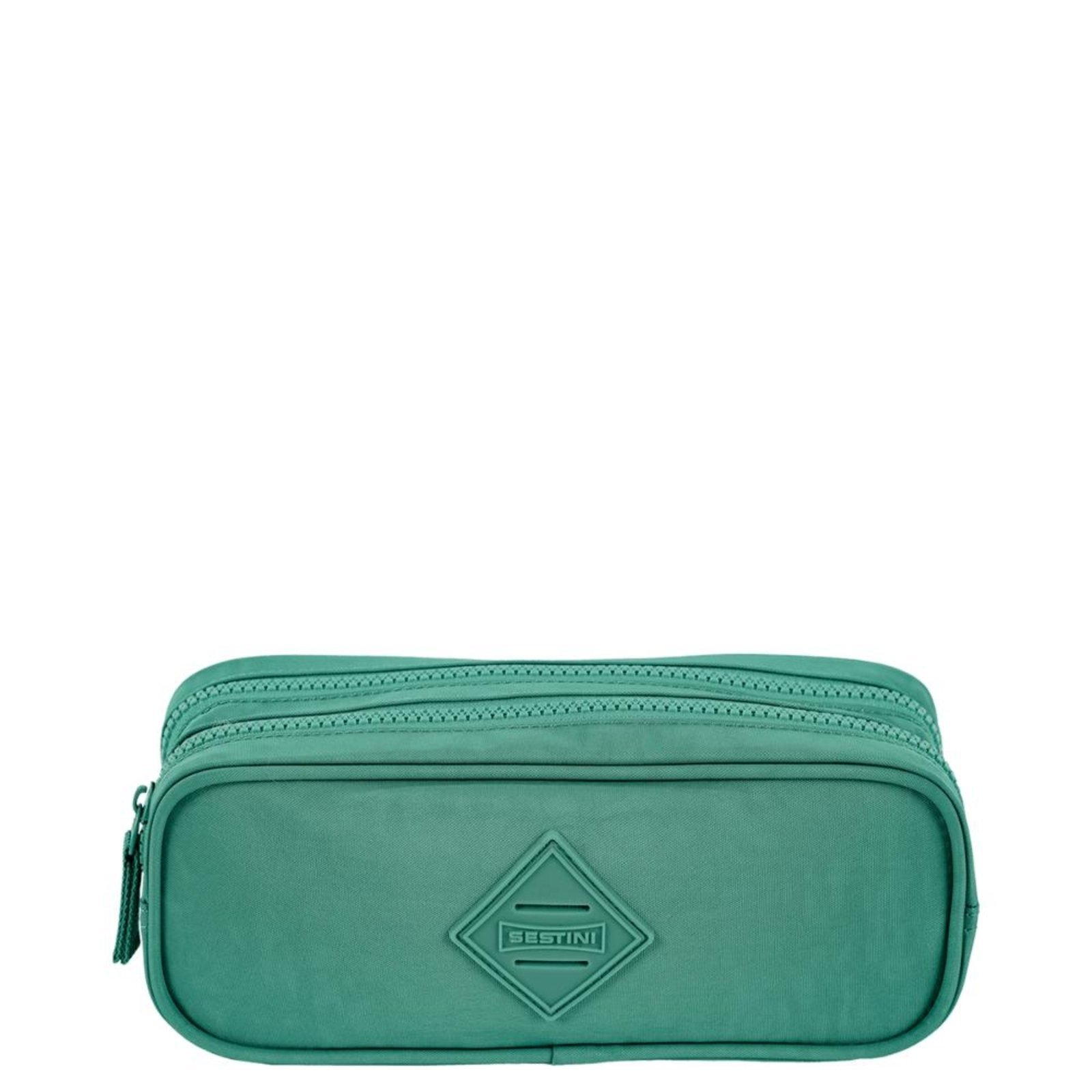 Infantil – Estojo 2 Compartimentos Crinkle Verde – Jade Verde