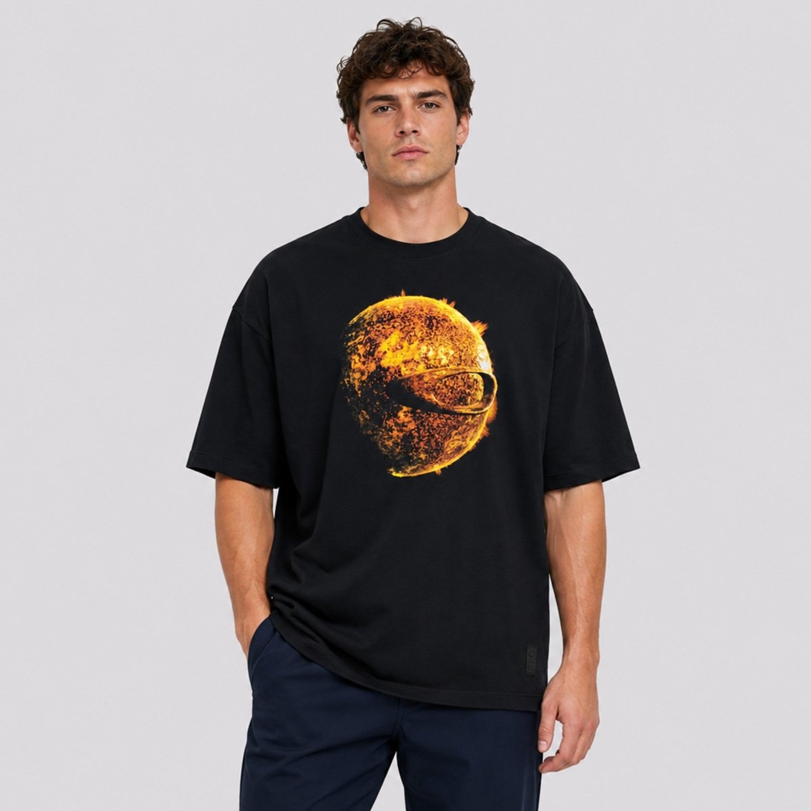 Camiseta Oakley O-Sun SS Oversized Preta