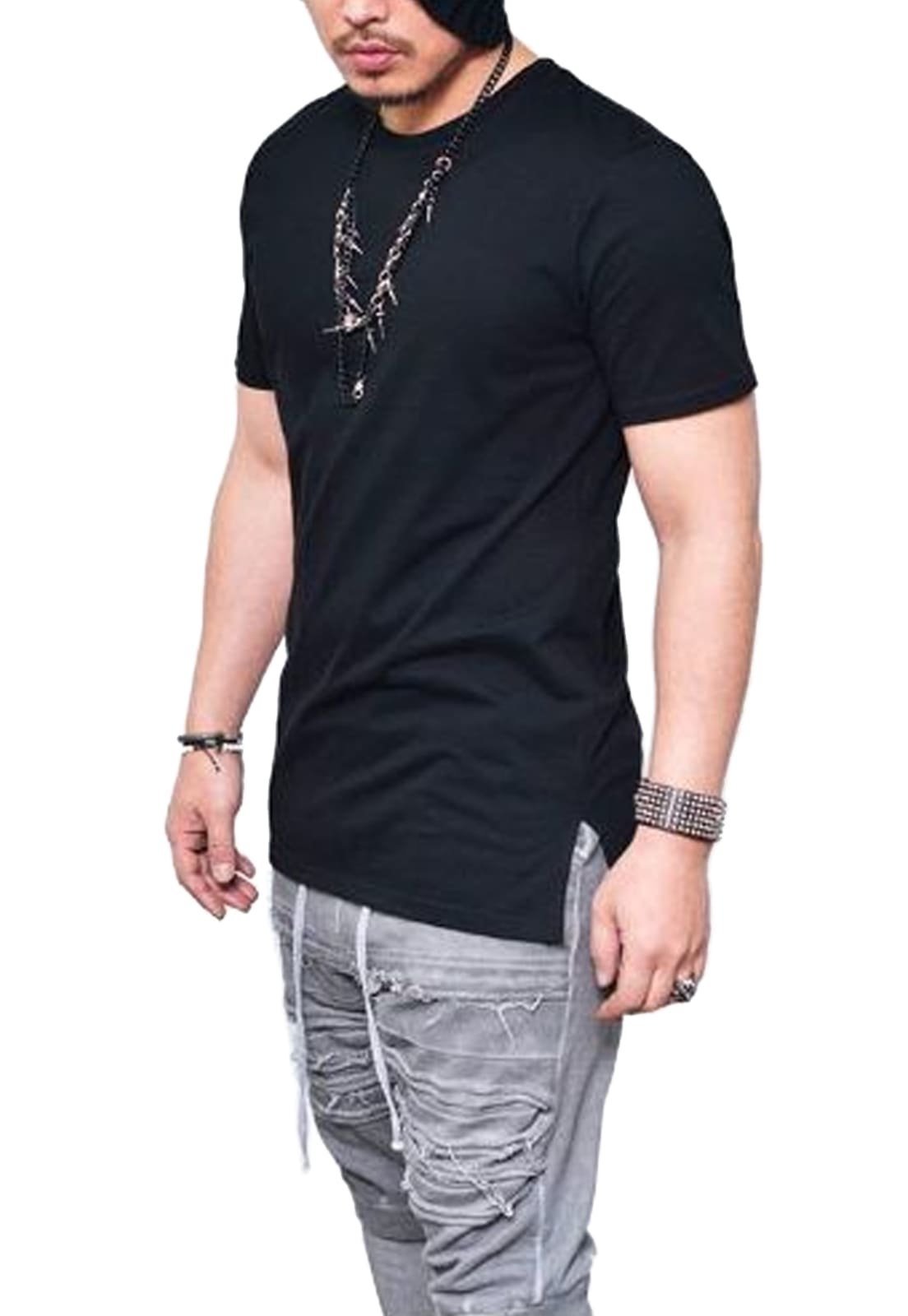 Camiseta Longline Lisa Oversized Basic