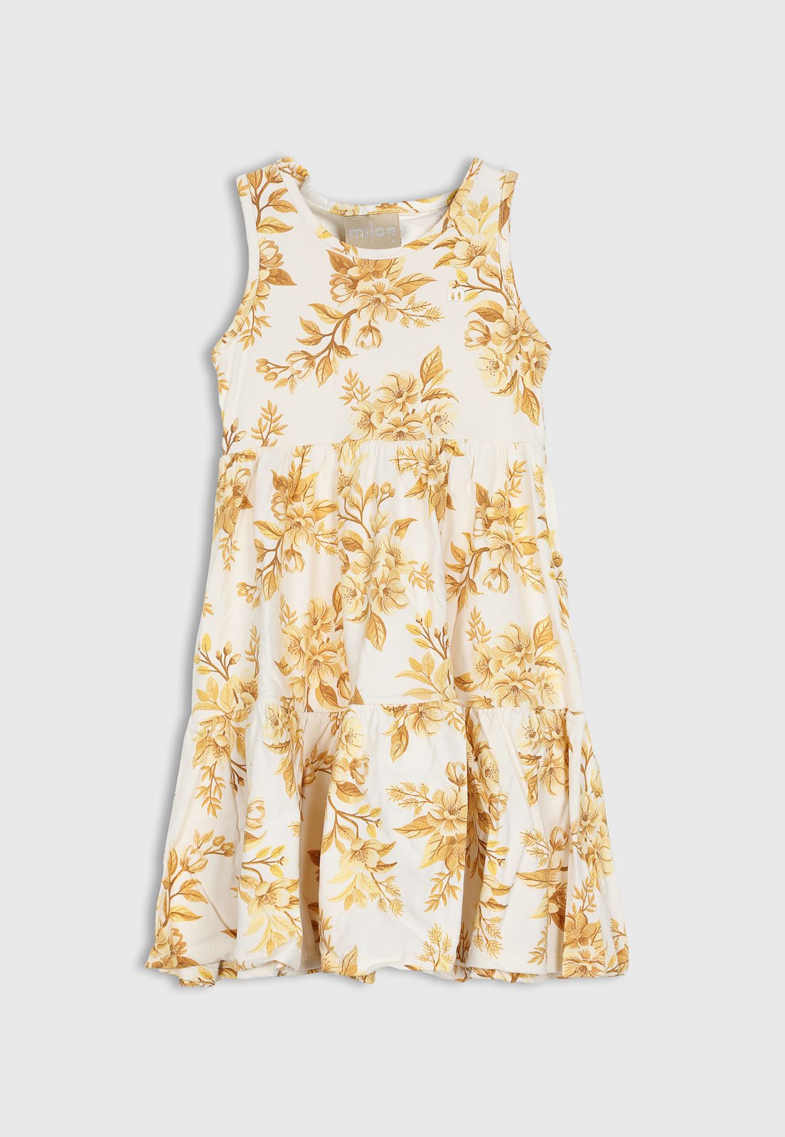 Infantil - Vestido Milon Floral Amarelo
