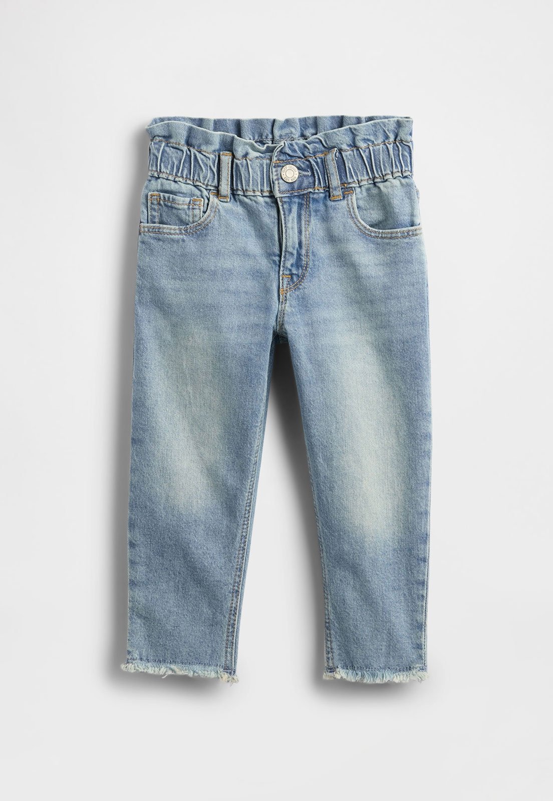 Vista 2 Calça Jeans GAP Barra Desfiada Claro azul GAP azul