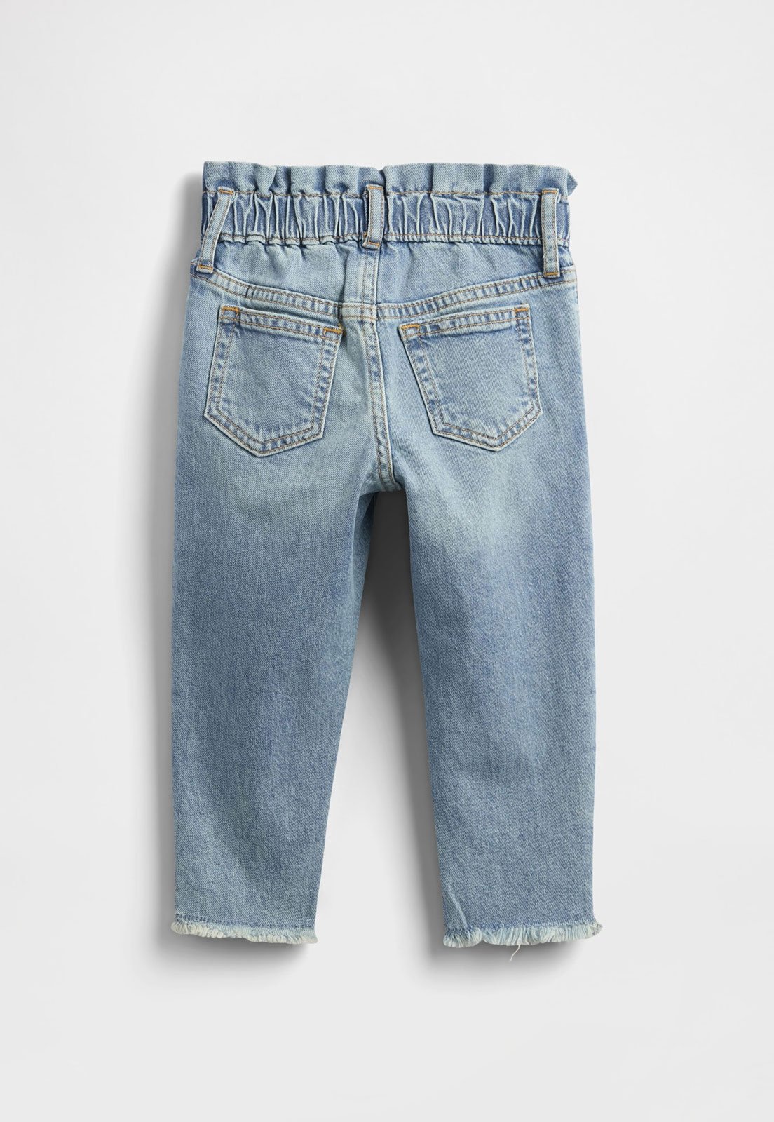Vista 3 Calça Jeans GAP Barra Desfiada Claro azul GAP azul