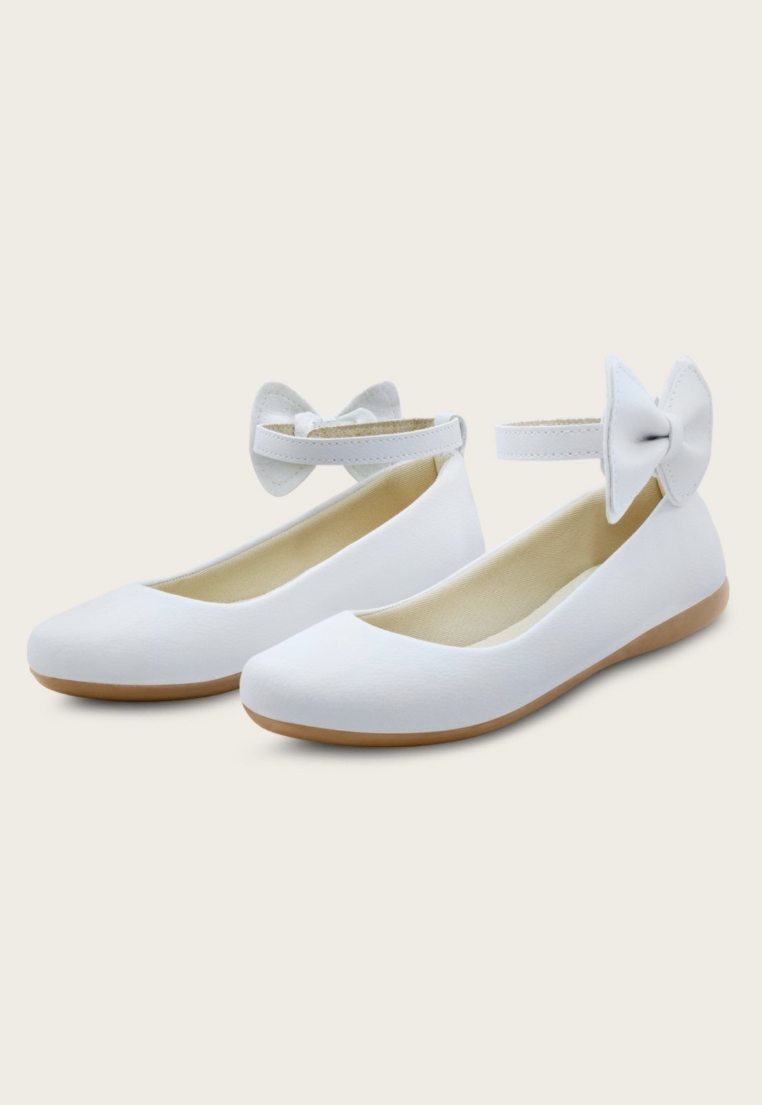 Infantil – Sapatilha Menina Boneca MzKid Laço Feminina Branca