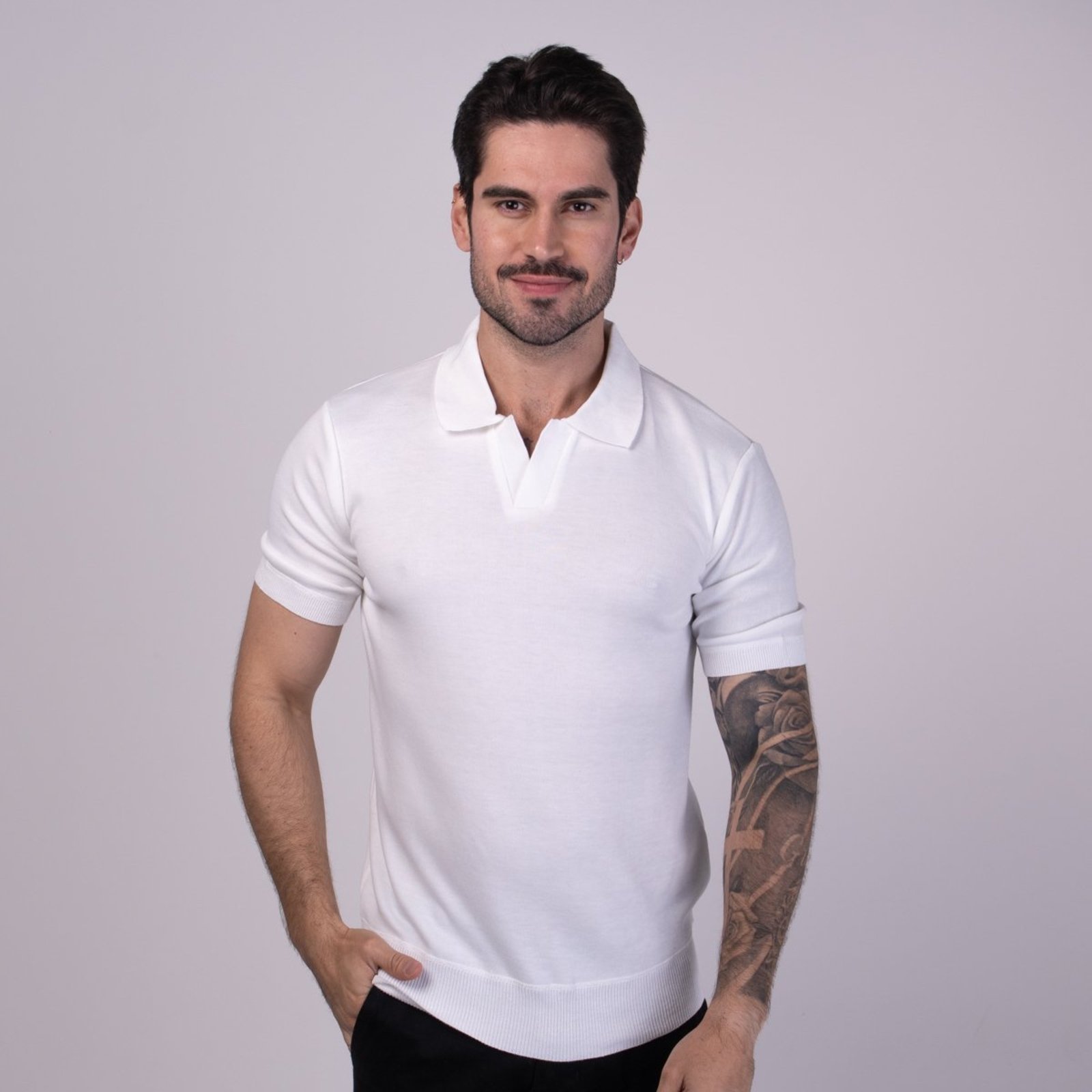 Camisa Polo Versatiold Tricot Branco