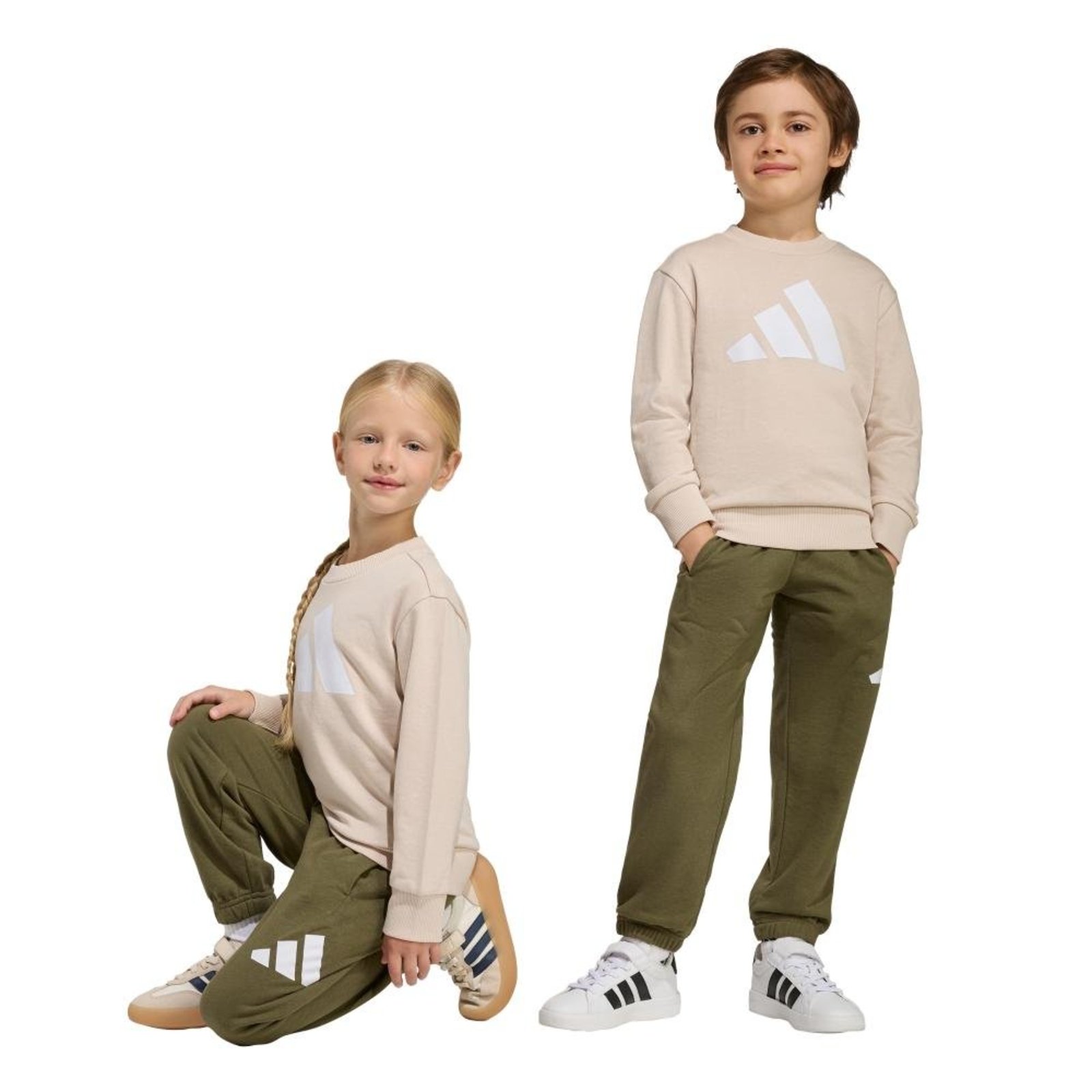 Infantil - Conjunto Jogger Essentials adidas Sportswear Bege