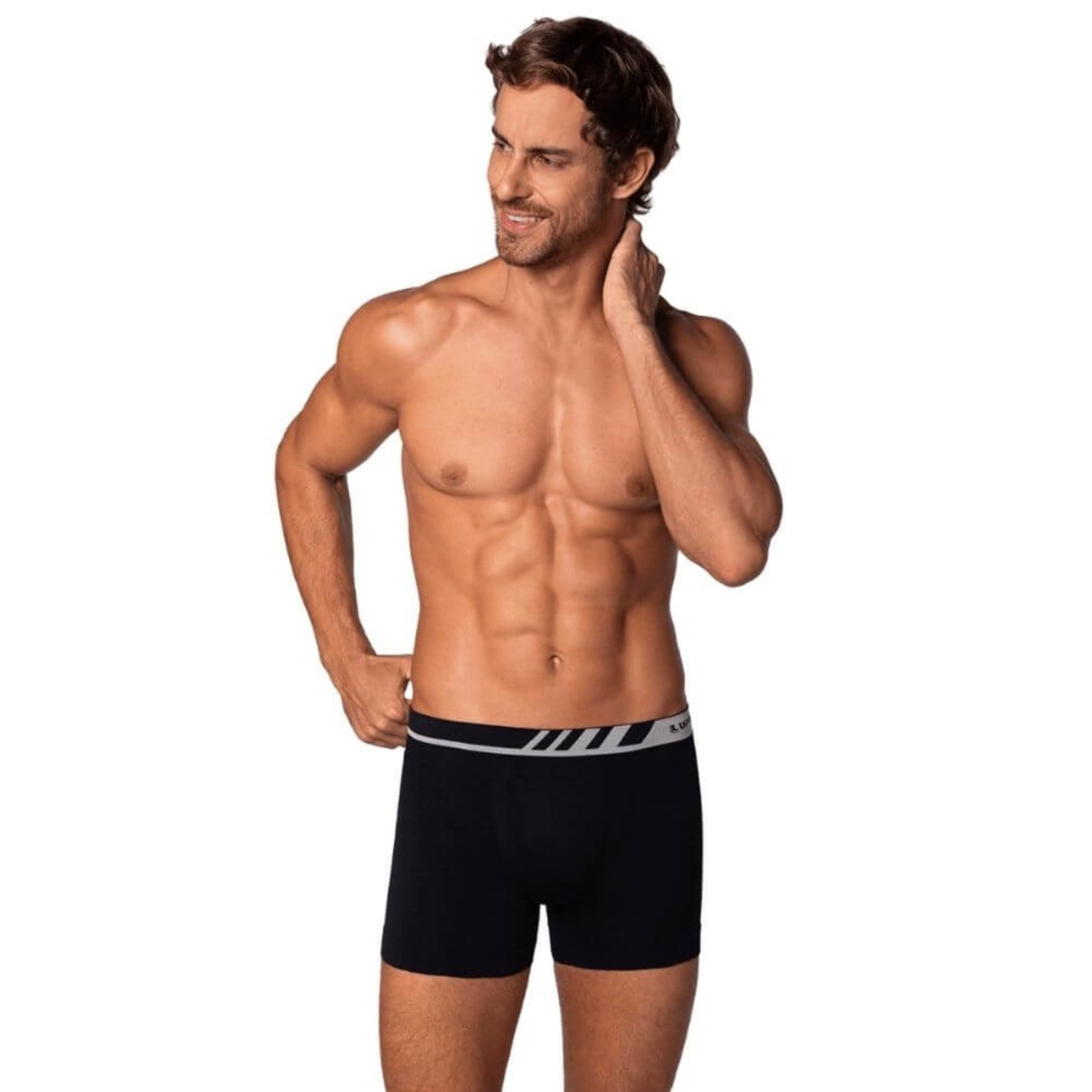 Cueca Boxer Lupo 00671-002 Sem Costura Preto