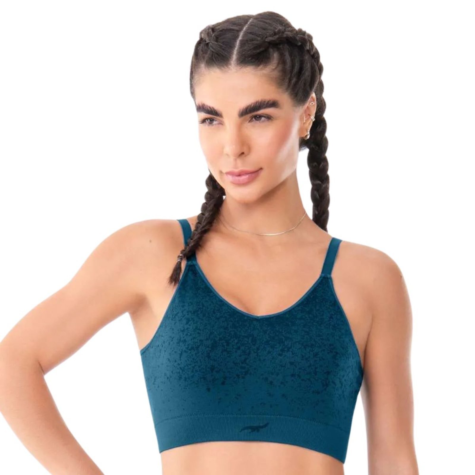 Top Fitness Alças Ajustáveis Bojo Removível Sem Costura Zee Rucci