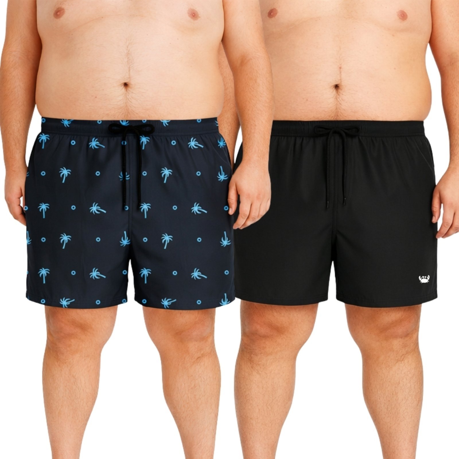 Kit 2 Short Tactel Masculino Plus Size Moda Praia Bermuda