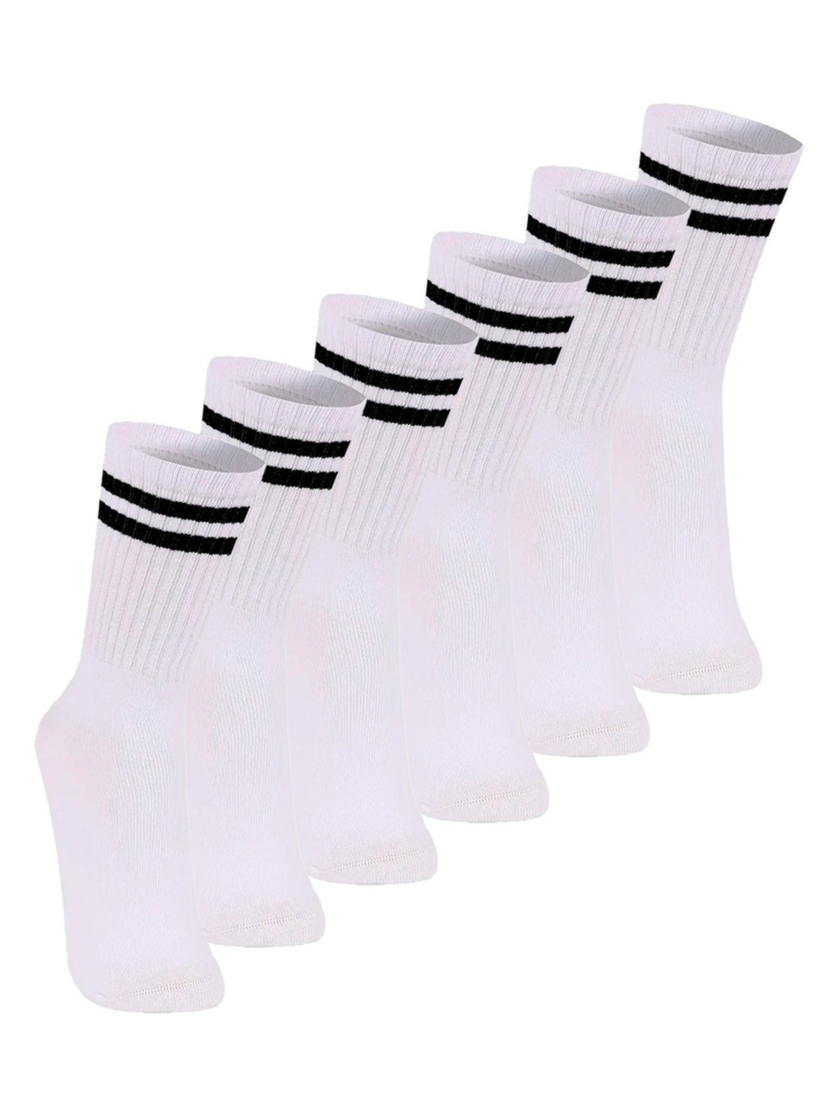 Kit com 6 Pares de Meias Esportiva Cano Longo Lupo 3292-009