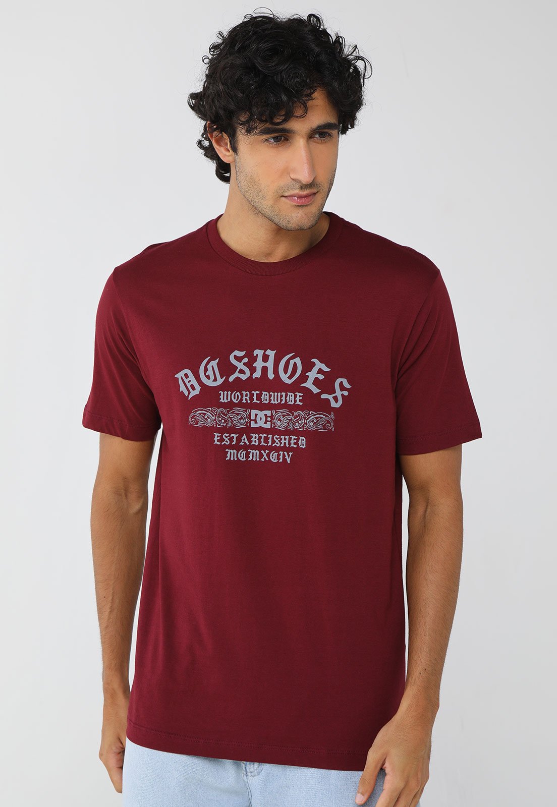 Camiseta Masculina DC Shoes Paslay Got Vermelha