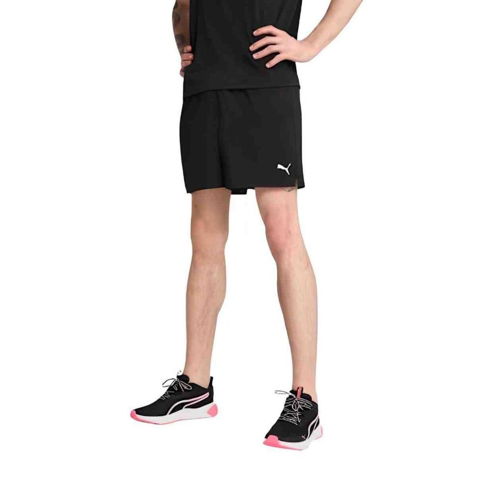 Shorts Masculino Curto Puma Tad Essentials 5" Preto"