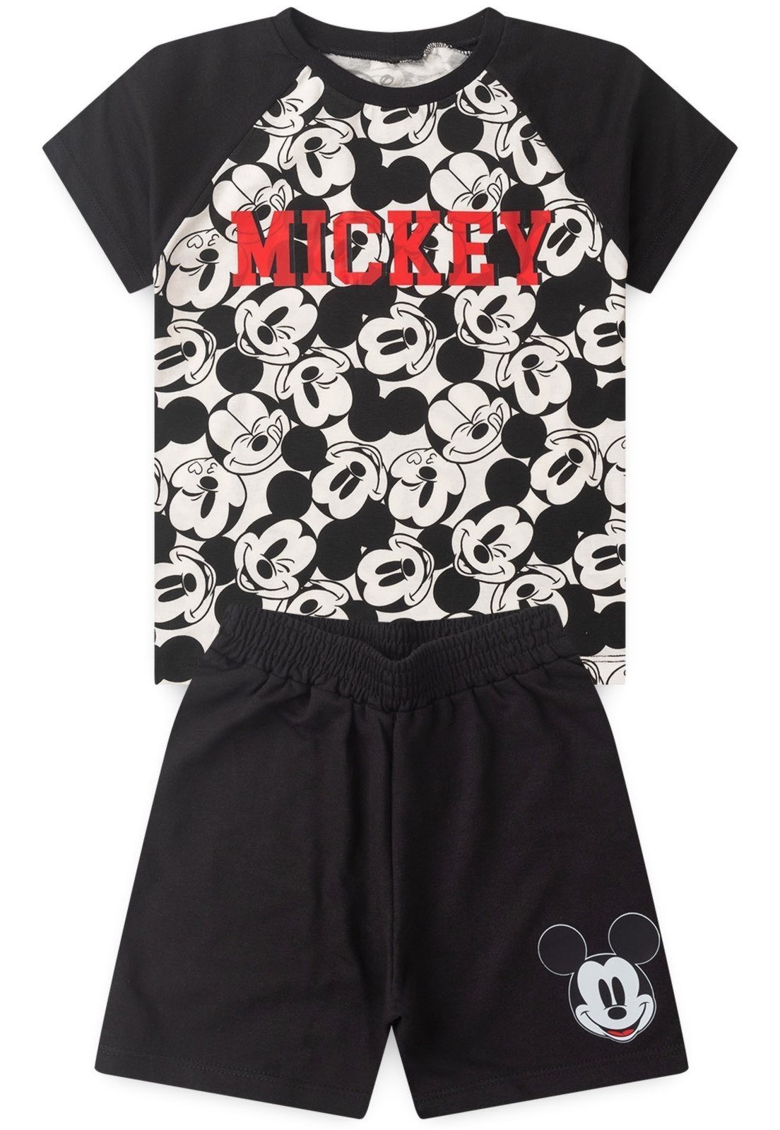 Infantil – Conjunto Masculino Bermuda e Camiseta Mickey