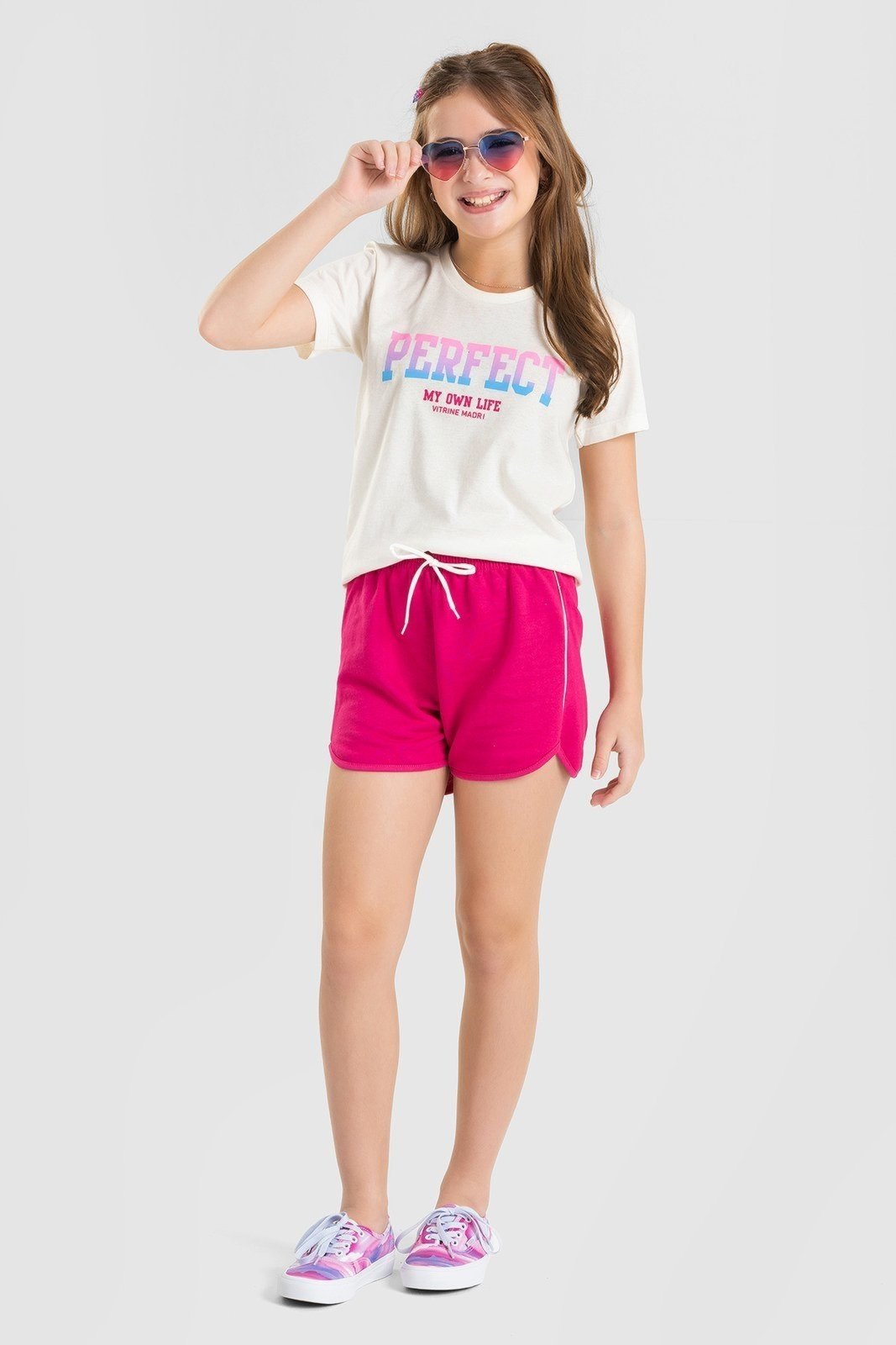 Infantil - Conjunto Juvenil Verão Feminino Perfect