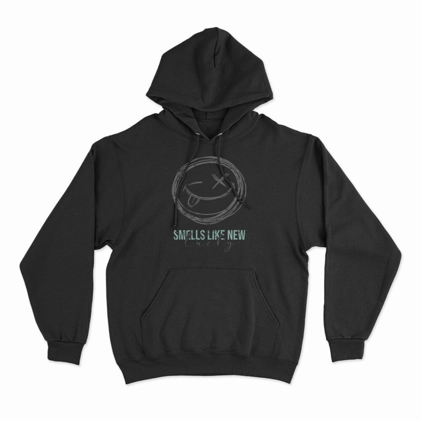 Moletom Com Capuz Smells Like New - Preto - Casual - Studio Geek