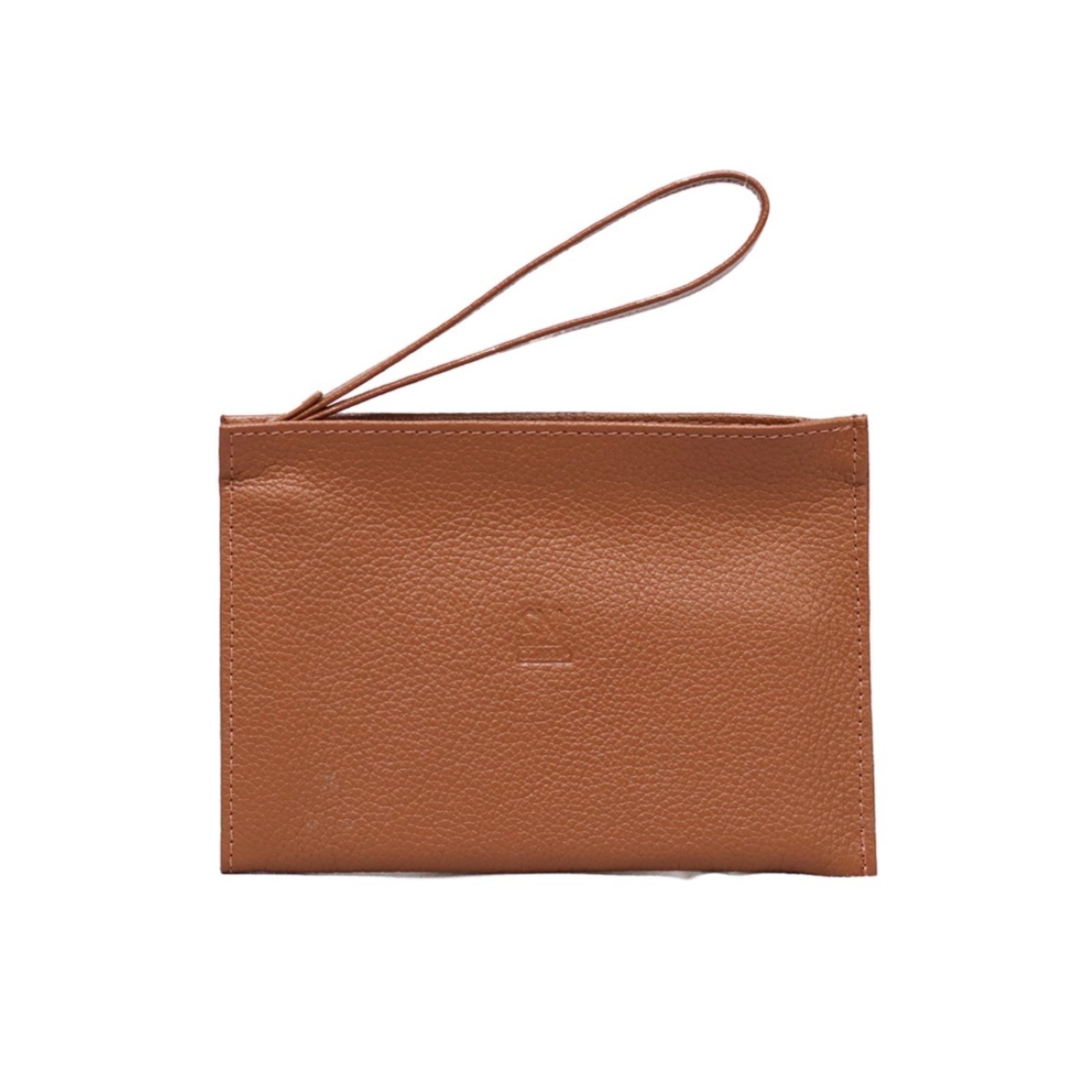 Clutch SN Couros Park Caramelo