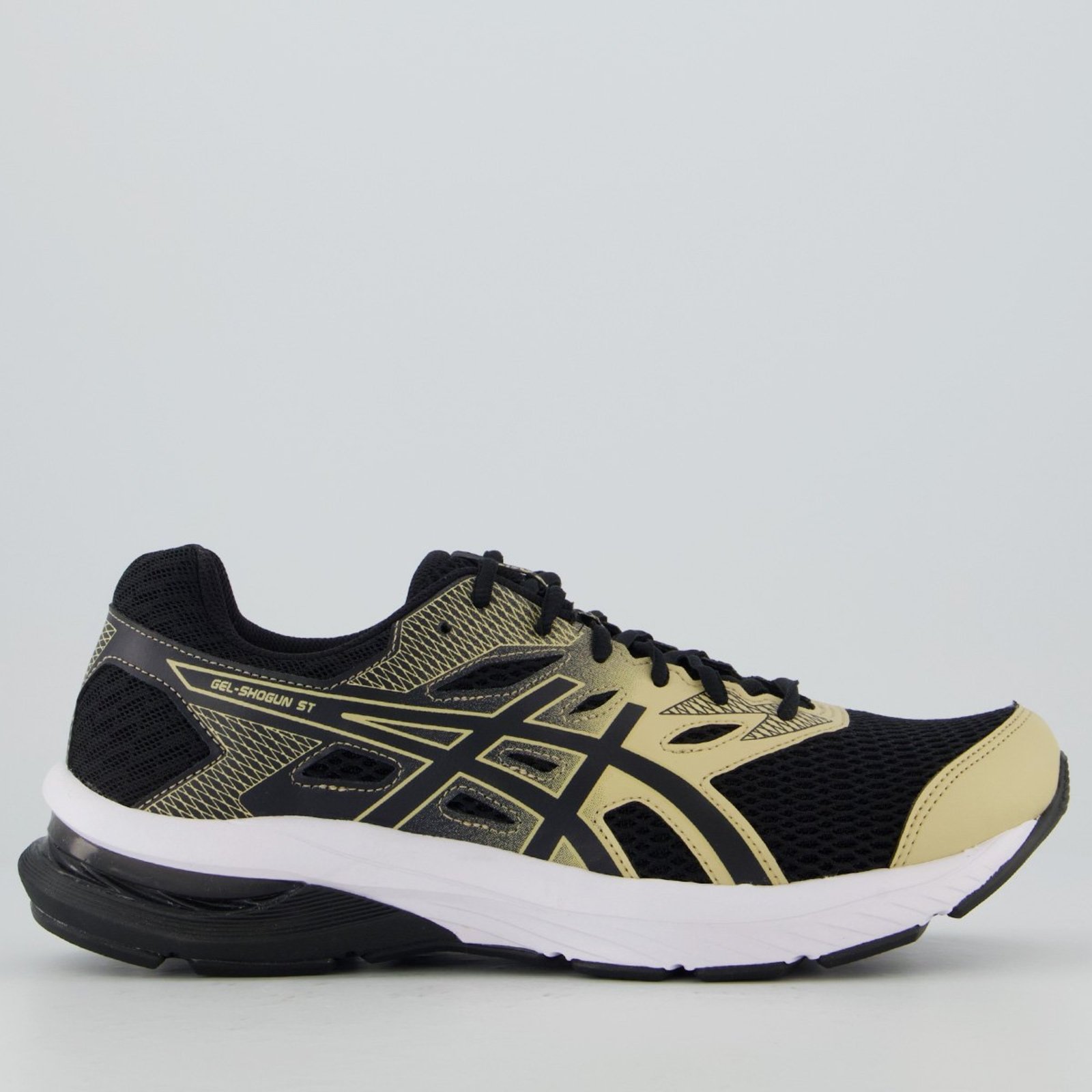 Tênis Asics Gel-Shogun ST Preto e Bege