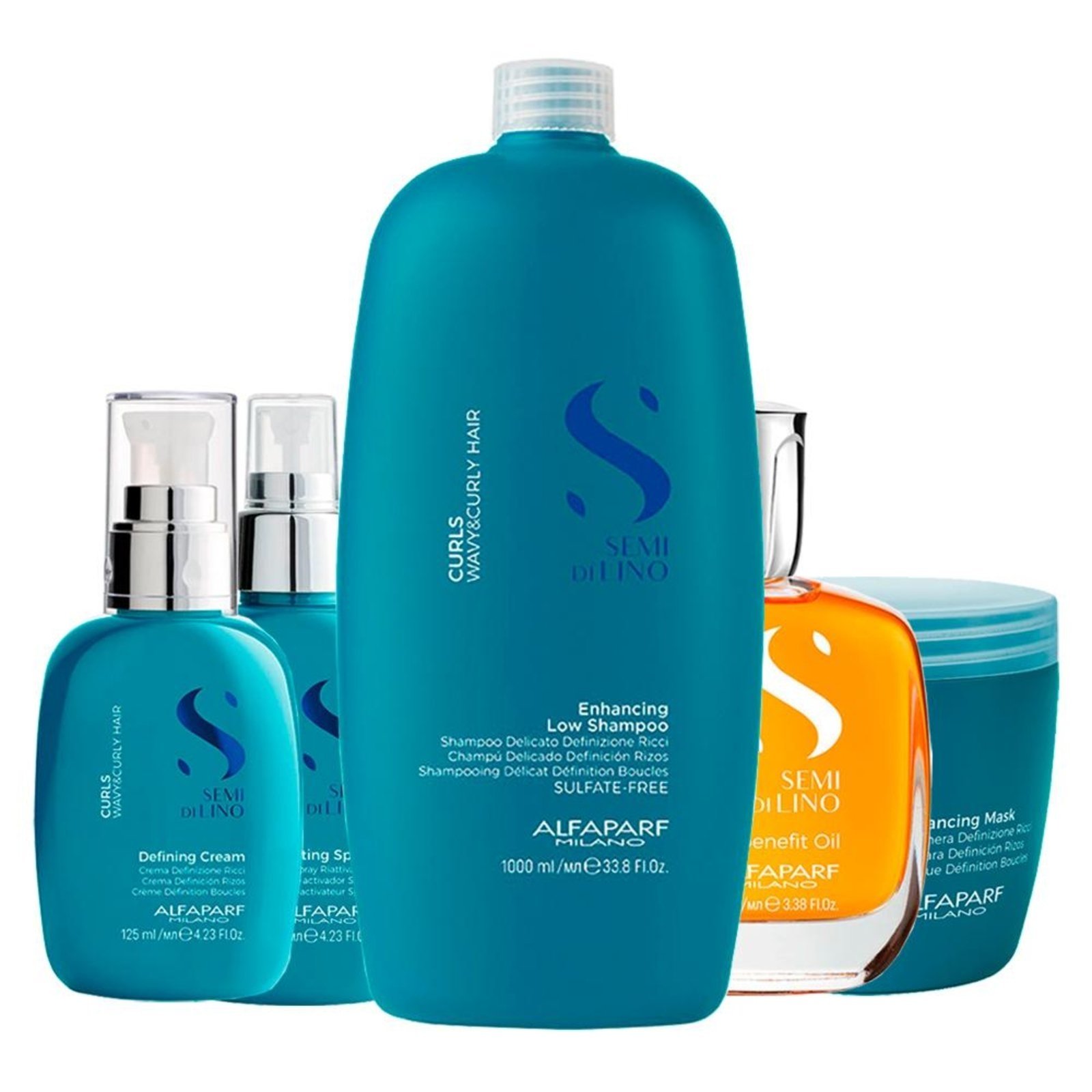 Alfaparf Semi Di Lino Curls Profissional - 5 Produtos