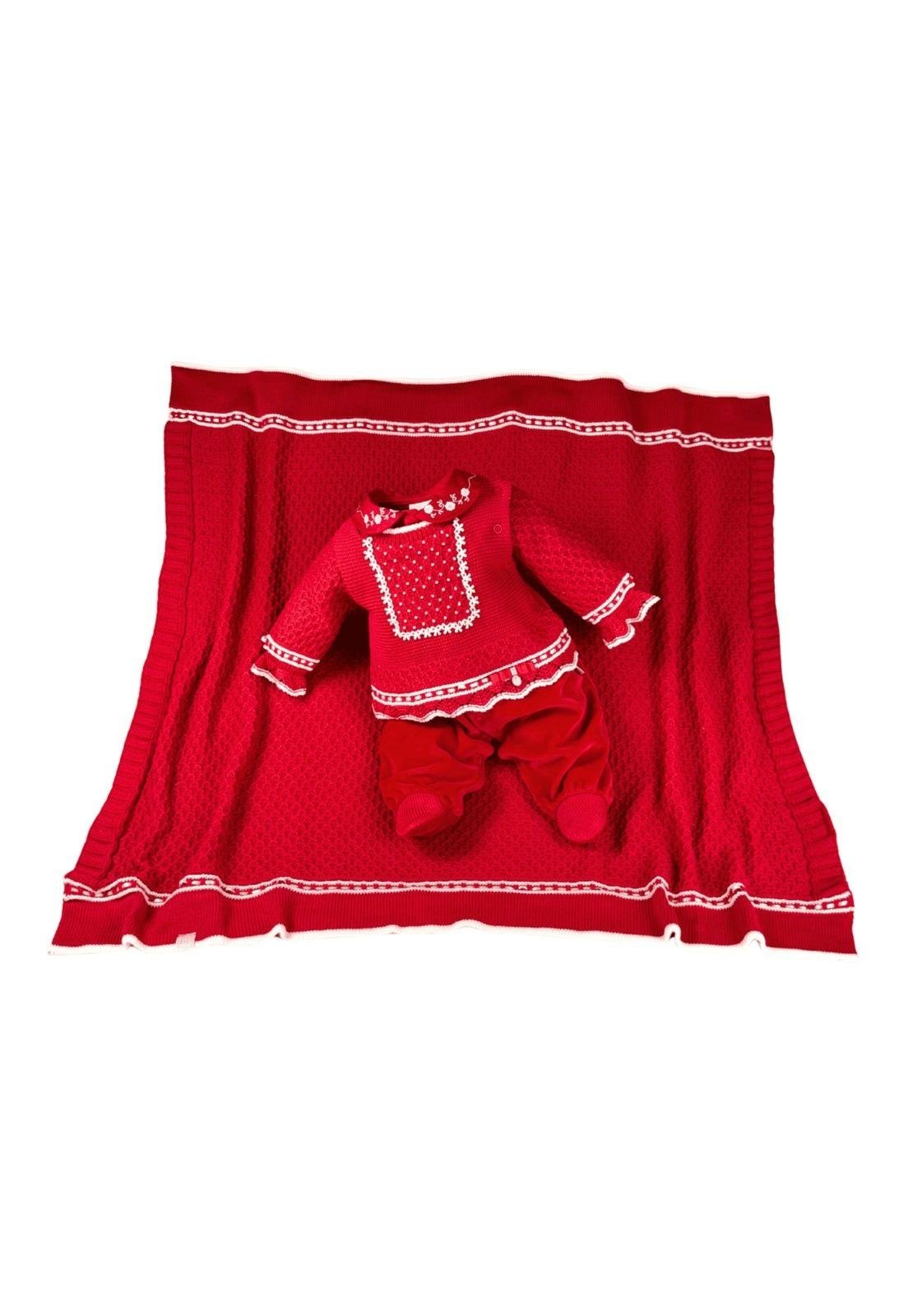 Infantil - Saída Maternidade Vermelha Beth P Vermelho