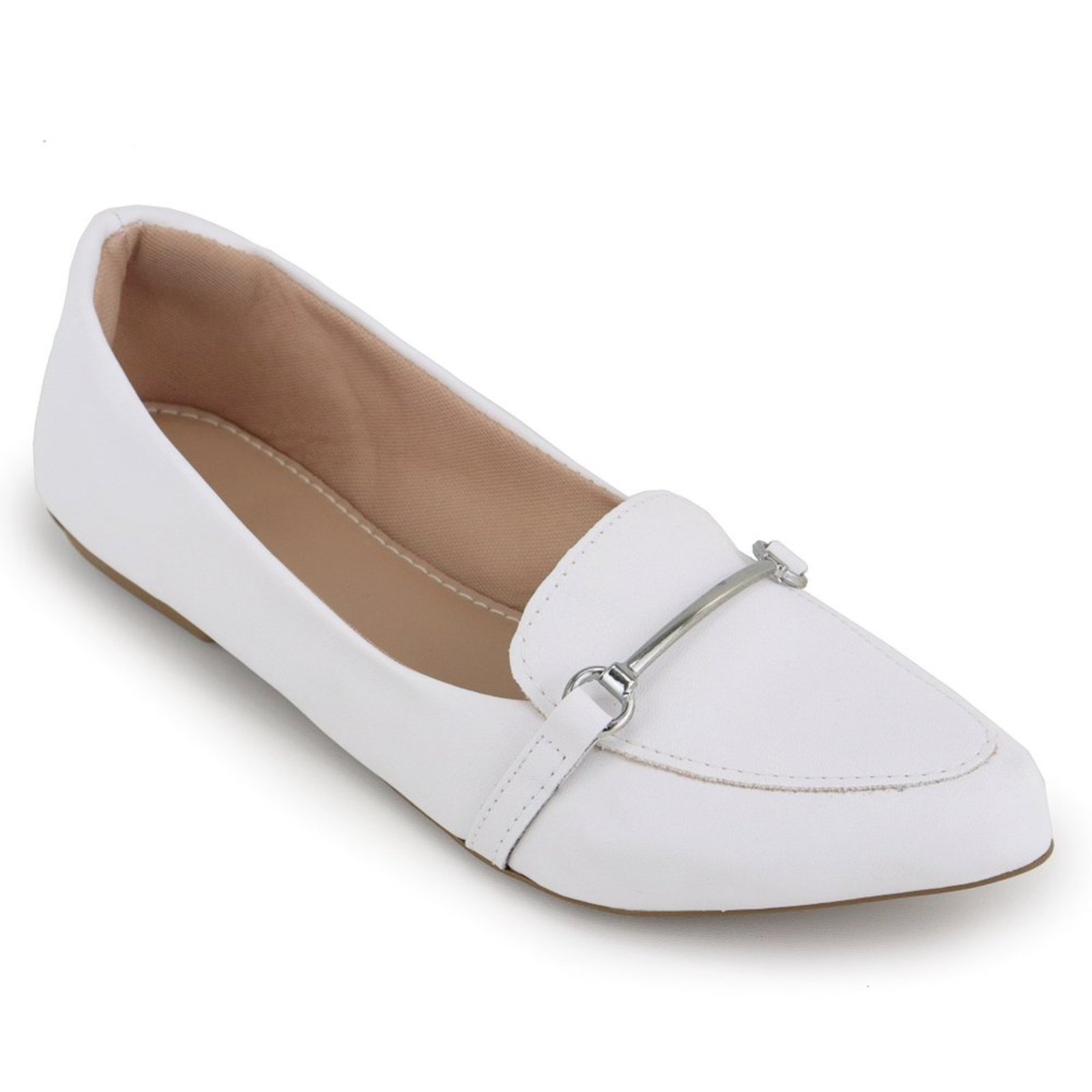 Sapatilha Mocassim Feminina Branca Confortável sapatos feminina elegante
