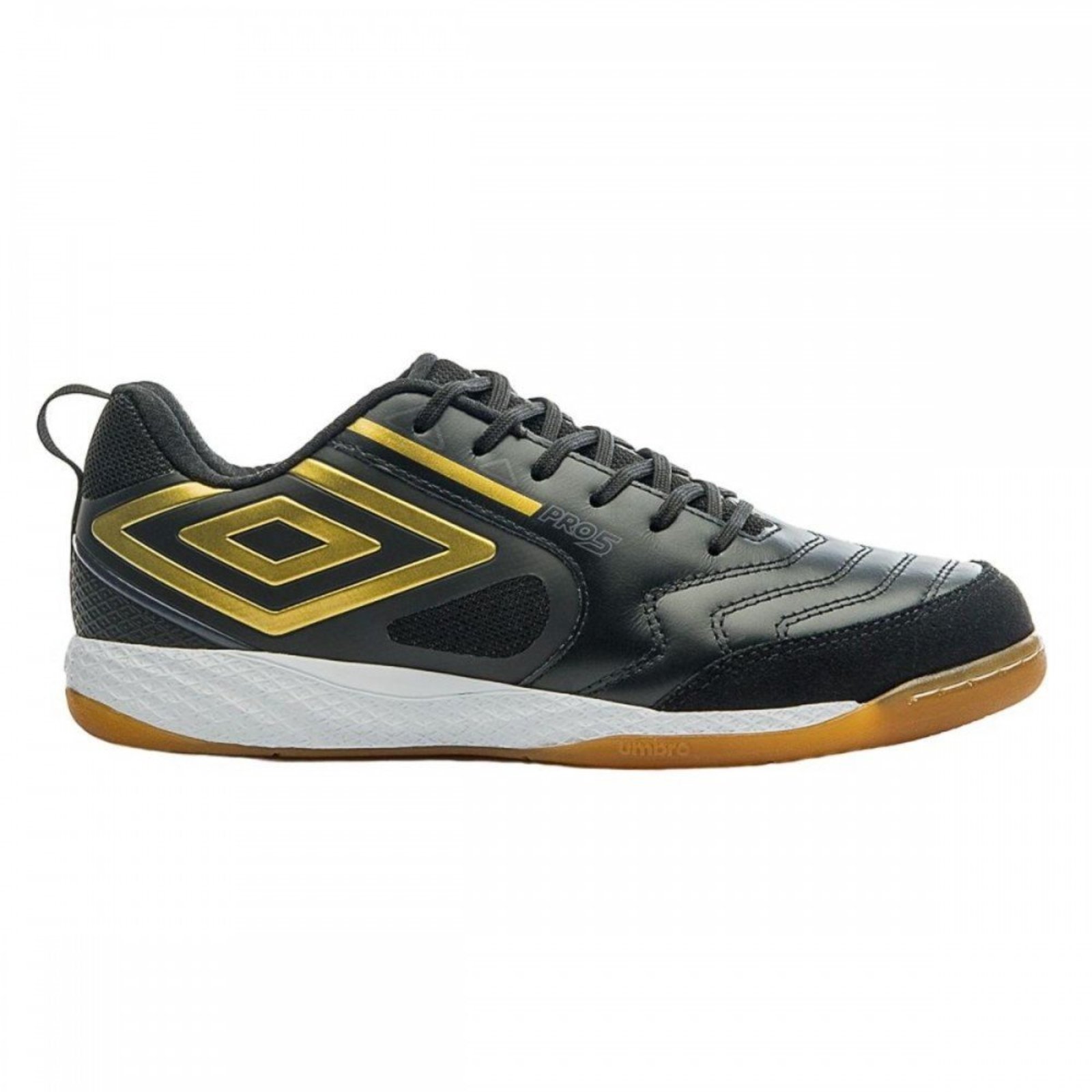 Chuteira Umbro Pro 5 Bump 198 Futsal Indoor Masculino Umbro Preto
