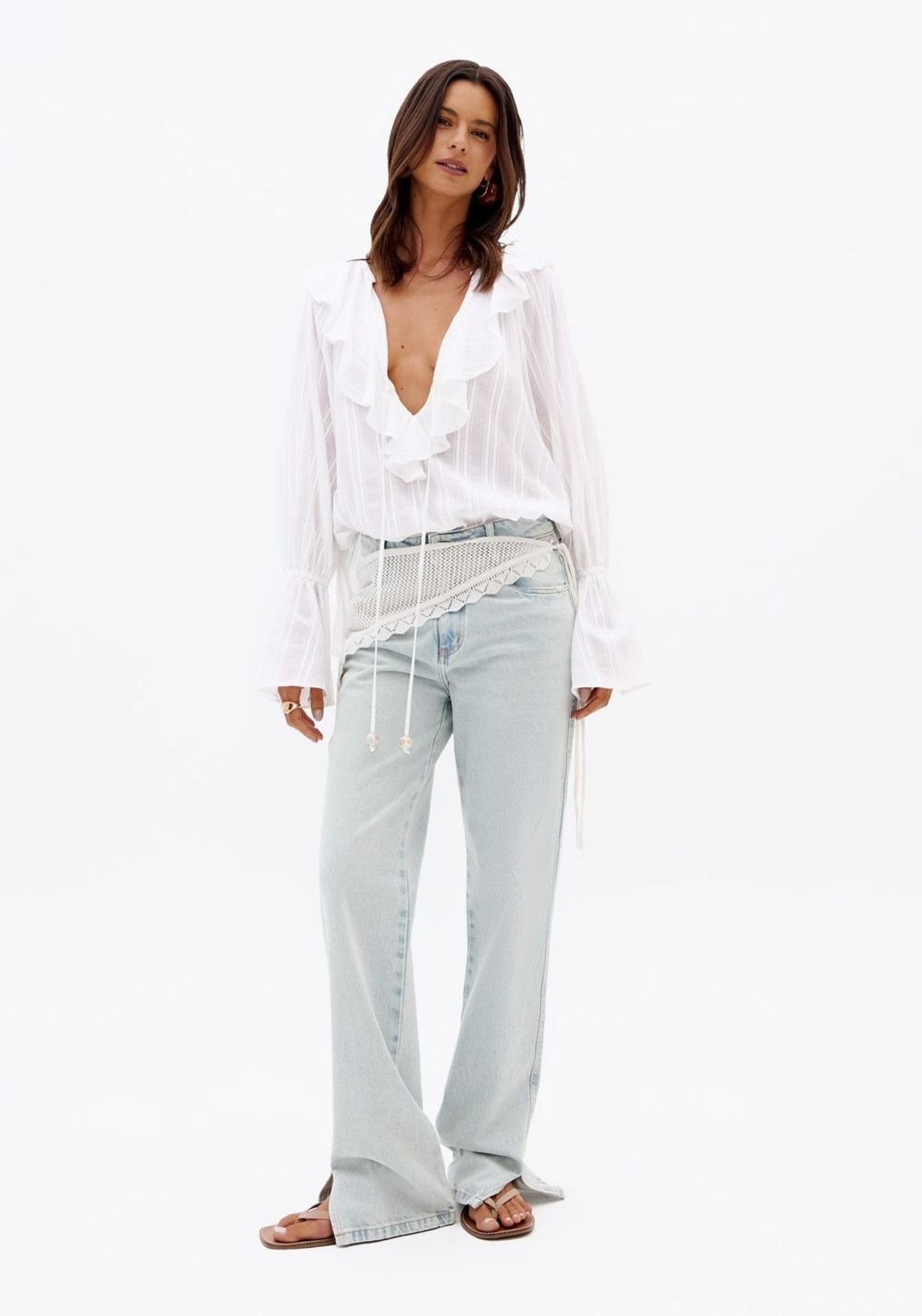 Calça Jeans Reta Slim Cintura Média My Favorite Things