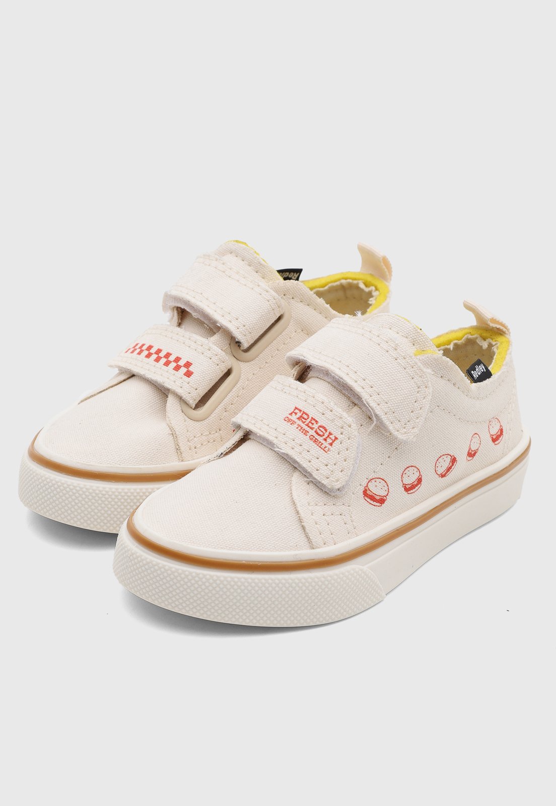 Vista 2 Infantil - Tênis Redley Estampa Xadrez Off-White off-white white Redley off-white white
