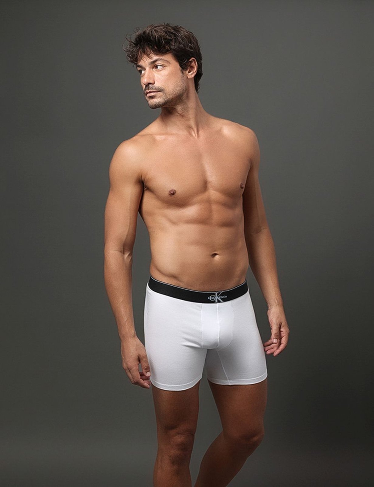 Cueca Boxer Cotton Monogram Calvin Klein Underwear – Branco 2 Calvin Klein Jeans