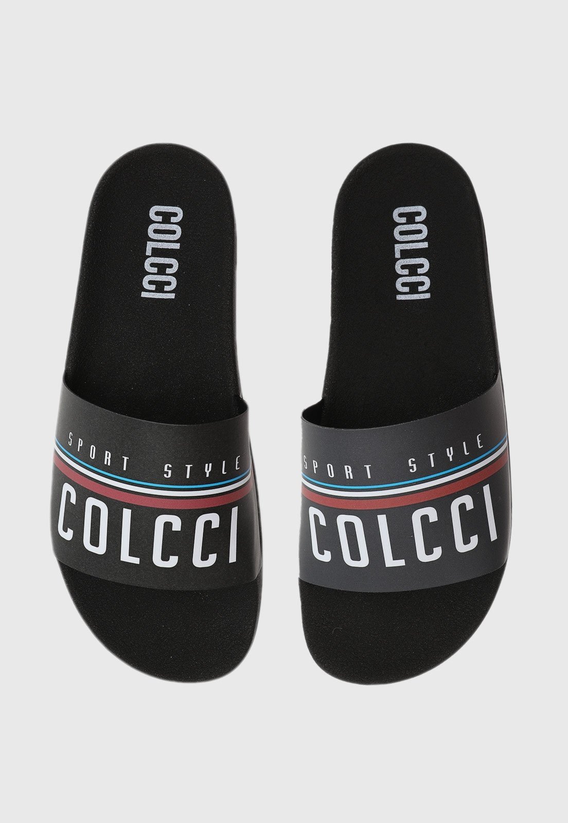 Chinelo Slide Colcci Logo Preto