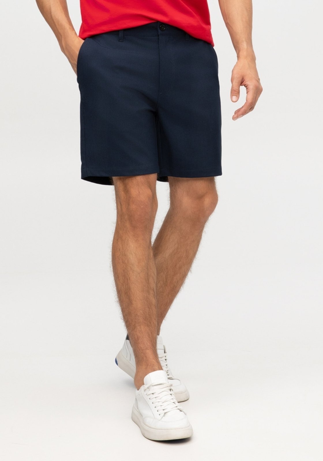 Shorts Masculino Alfaiataria em Tecido Plano