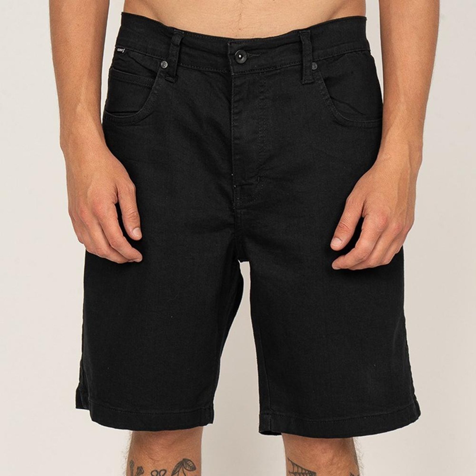 Bermuda Element Jeans Street Black SM26 Masculina Preto
