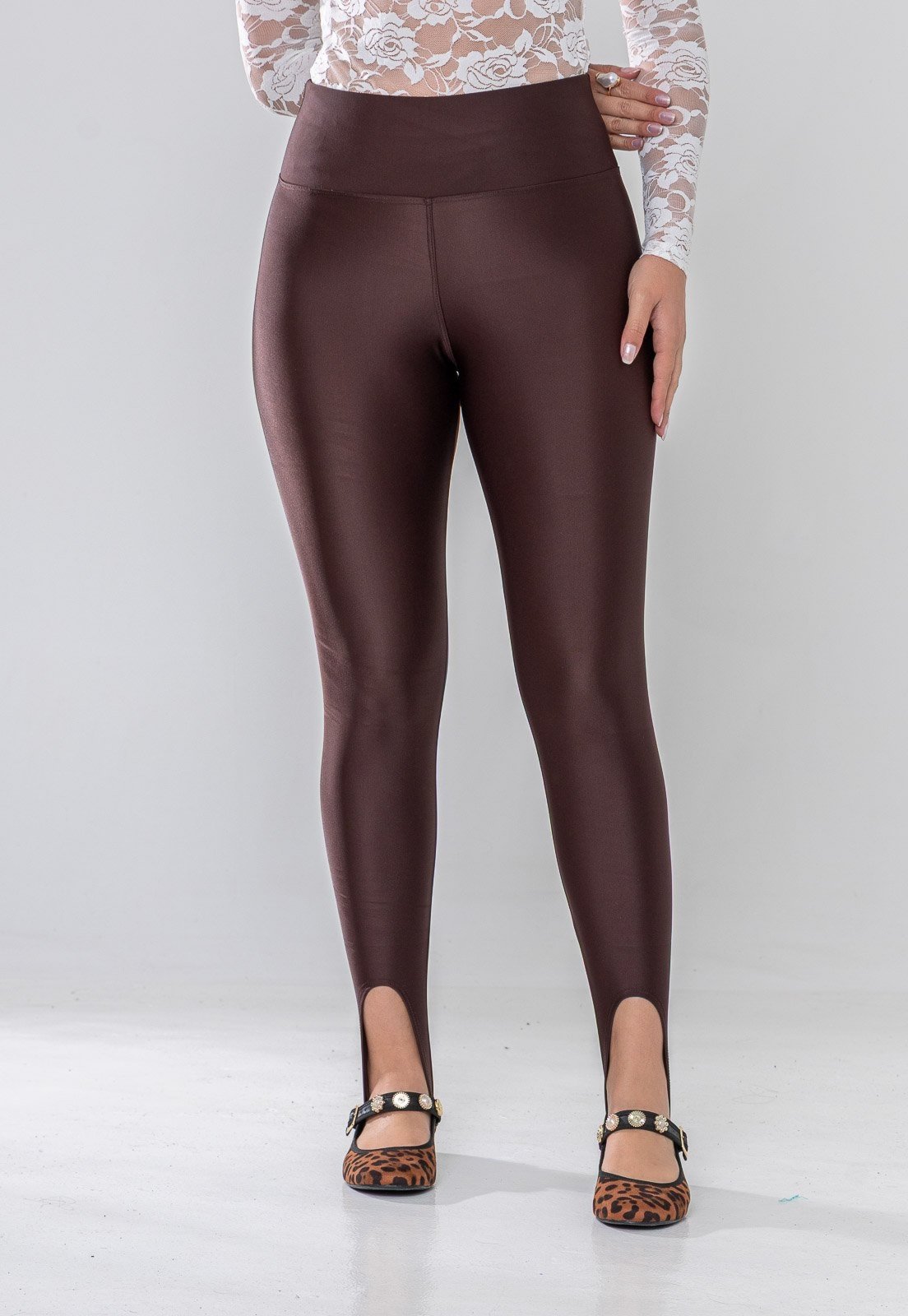 Calça Aura Legging Pezinho Marrom