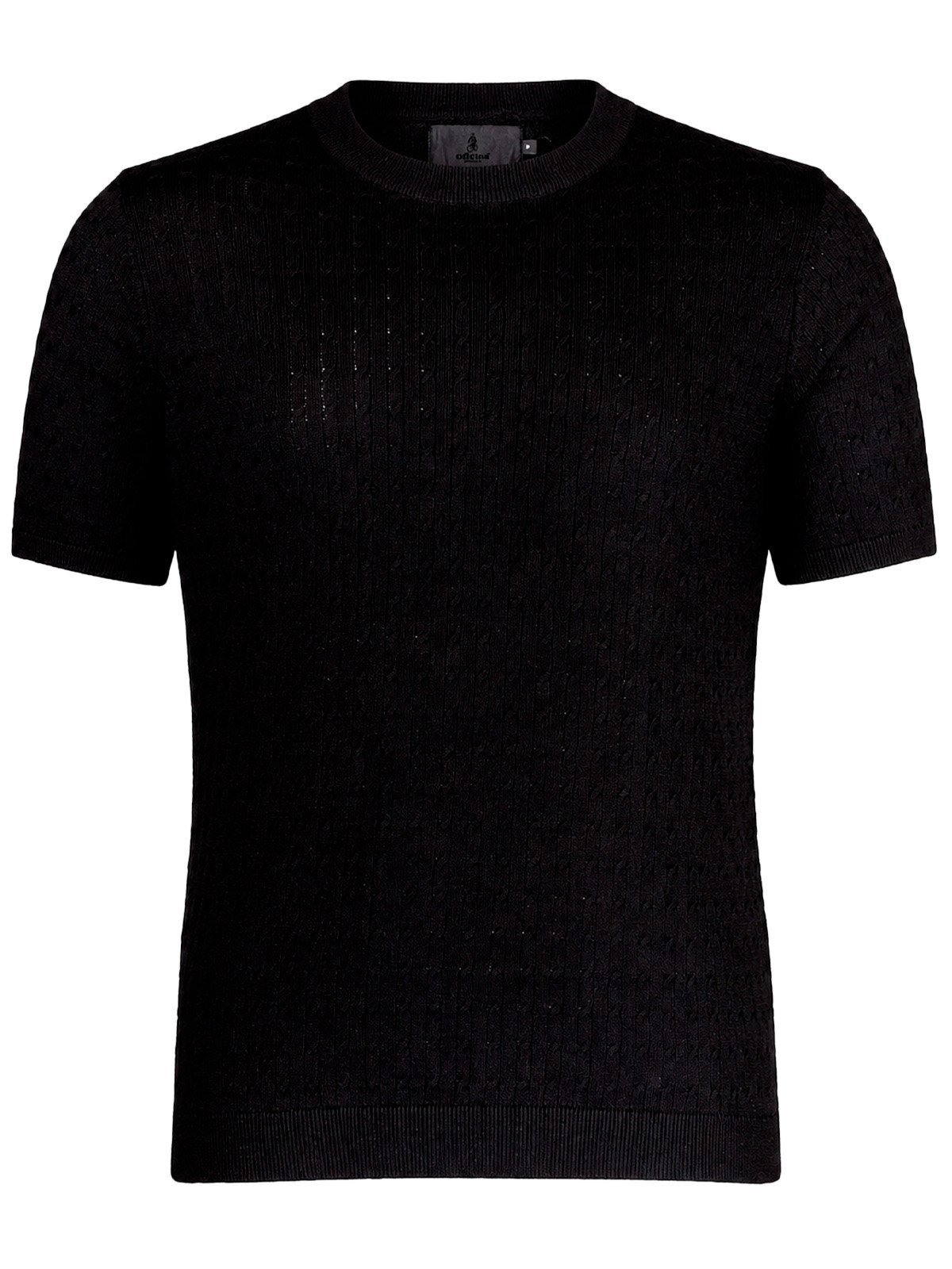 Camiseta Masculina Oficina Reserva Tricot New York Algodão Confortável Manga Curta Preto