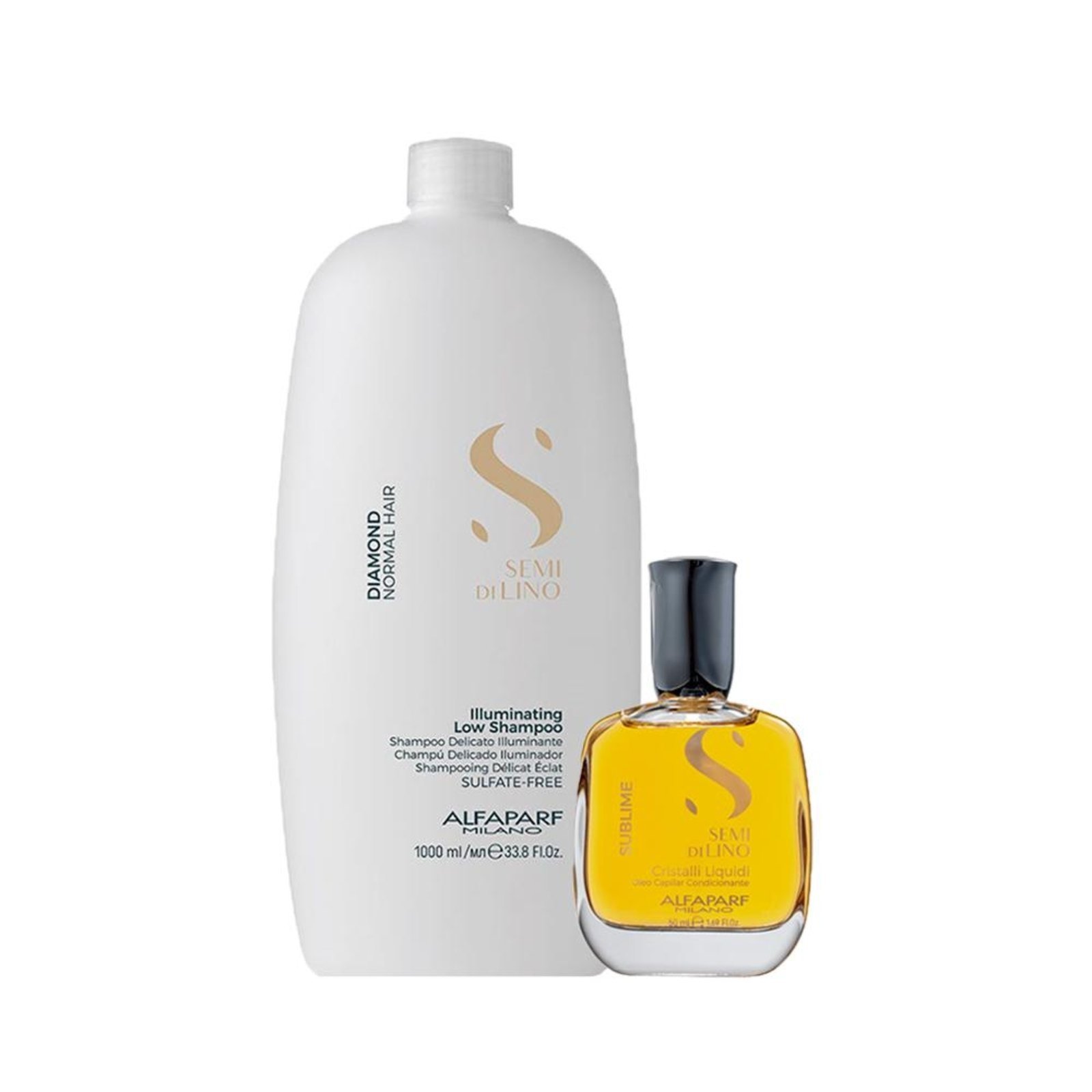 Alfaparf Semi Di Lino Diamond Shampoo e Óleo