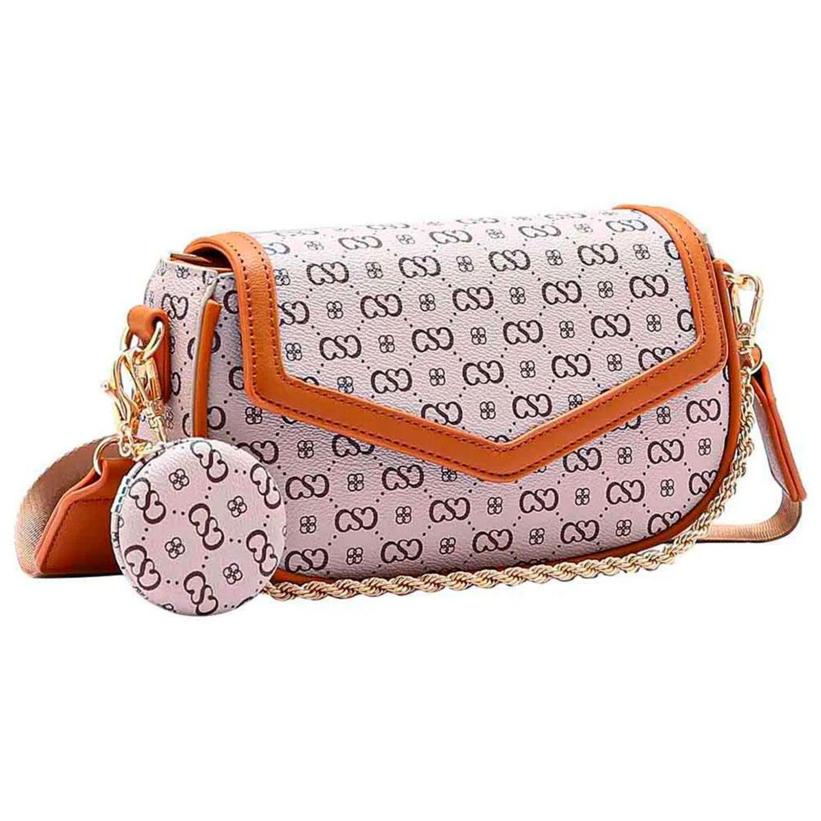 Bolsa Feminina Transversal Chenson Cg85087 1825087 Café
