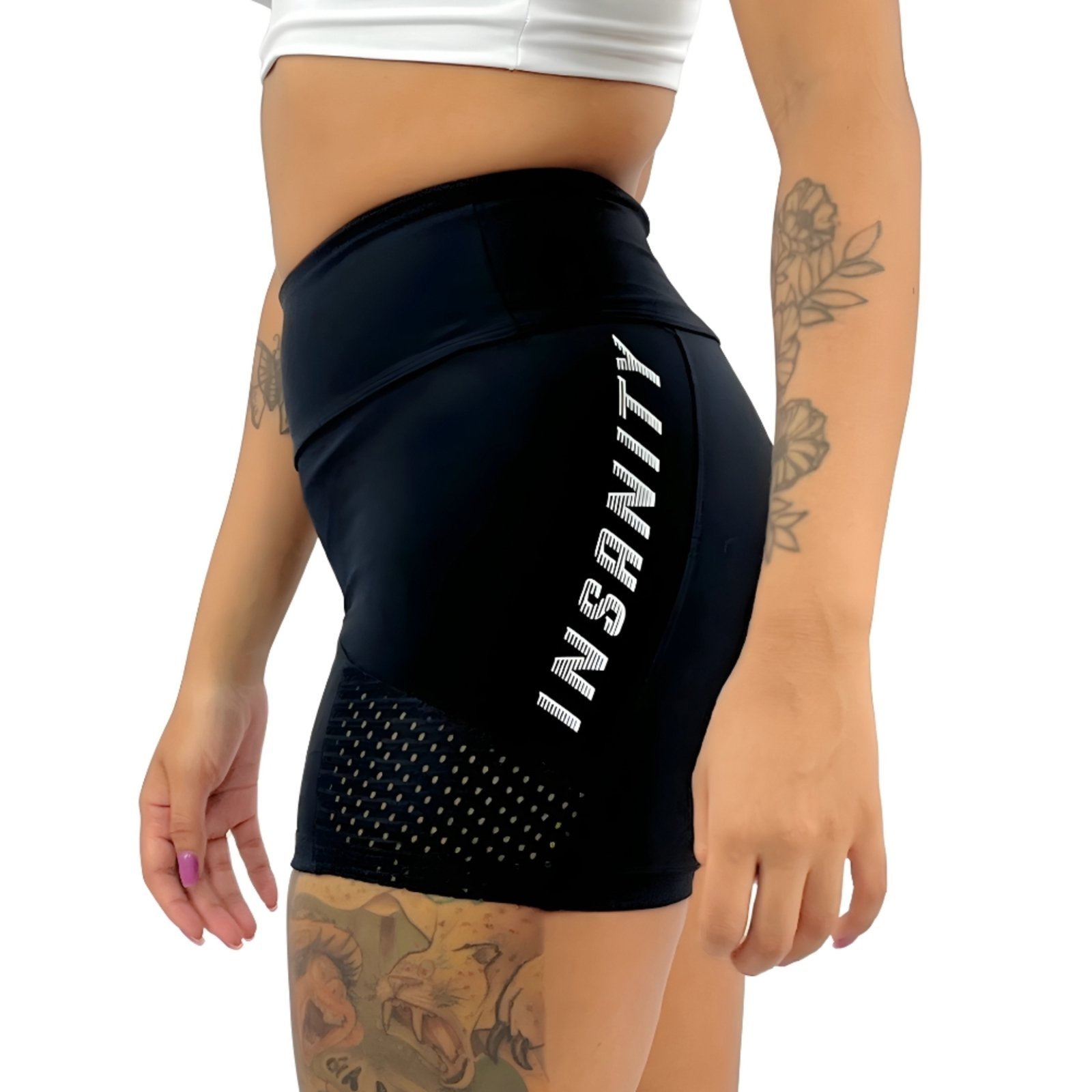 Short Feminino Fitness c/ Bolso Interno Insanity Lex Preto