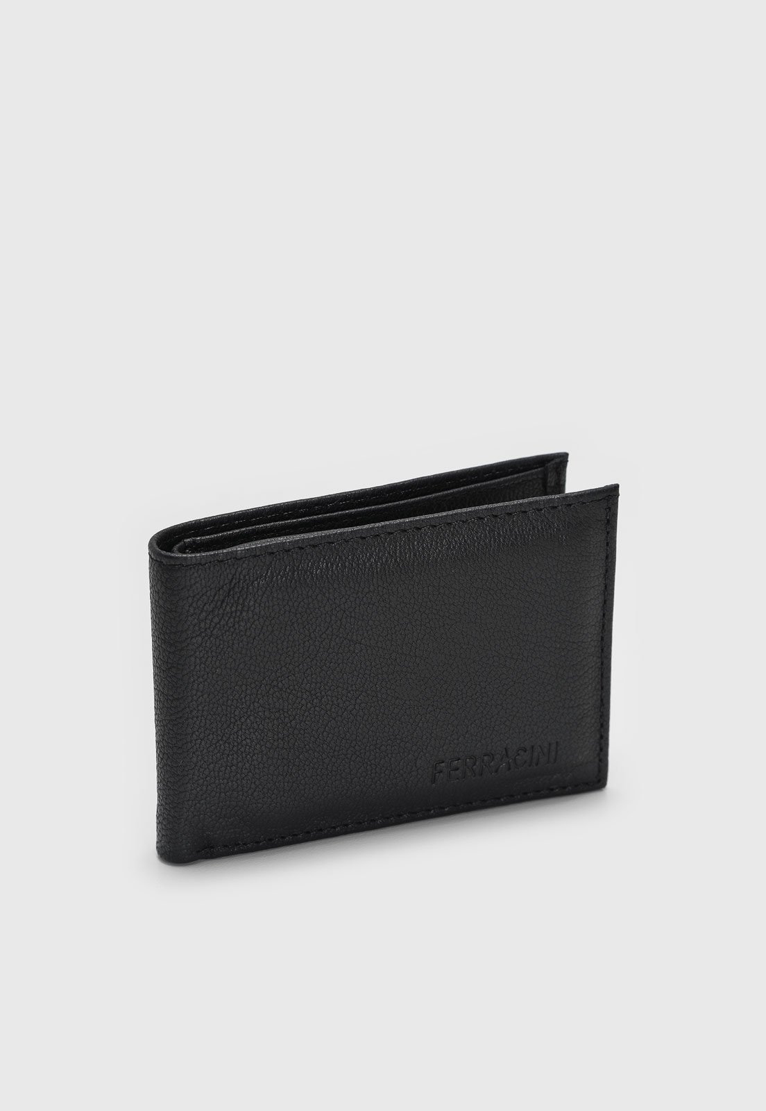 Carteira Masculina Ferracini Logo Baixo-Relevo Preta