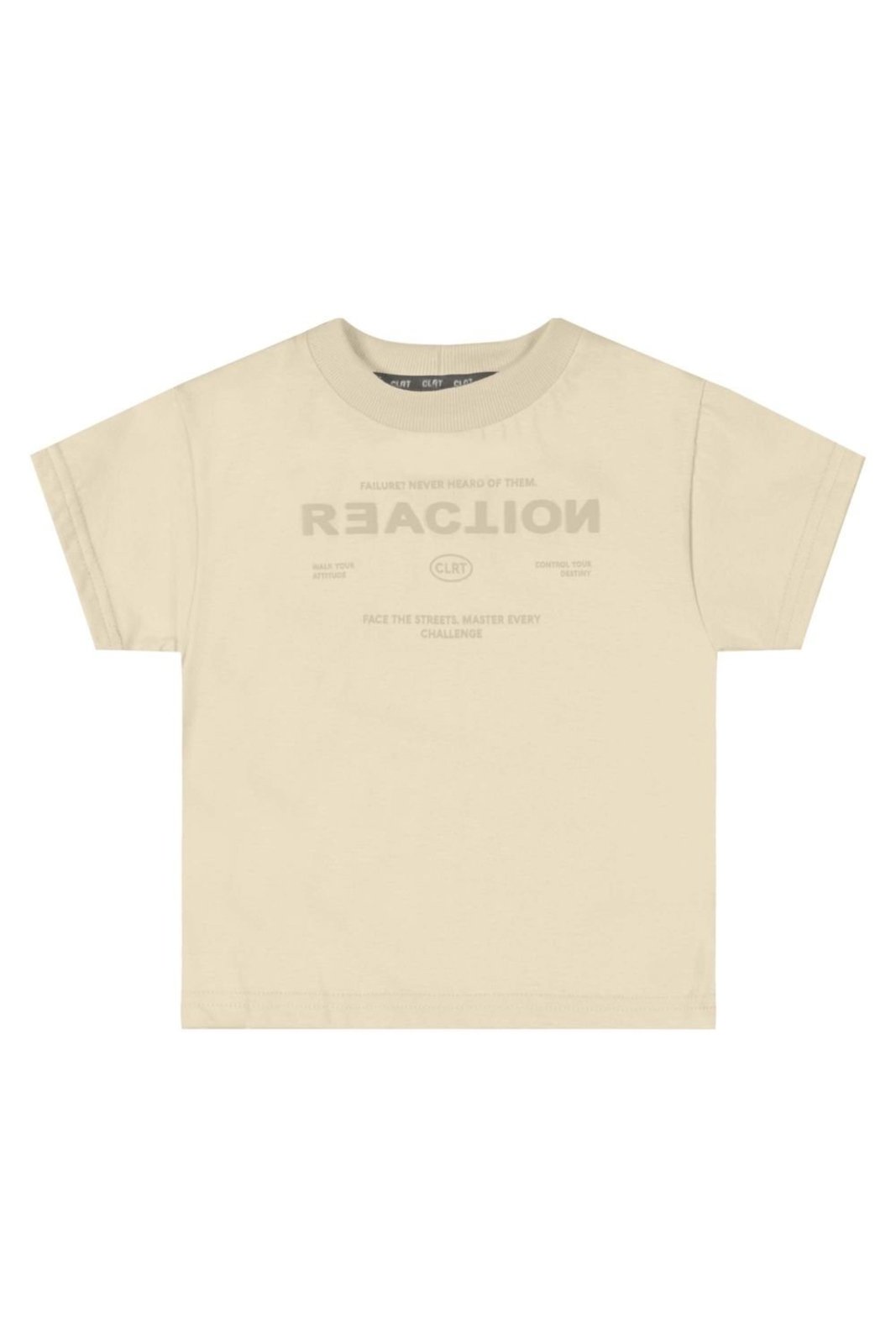 Infantil - Camiseta Menino Reaction Colorittá Bege