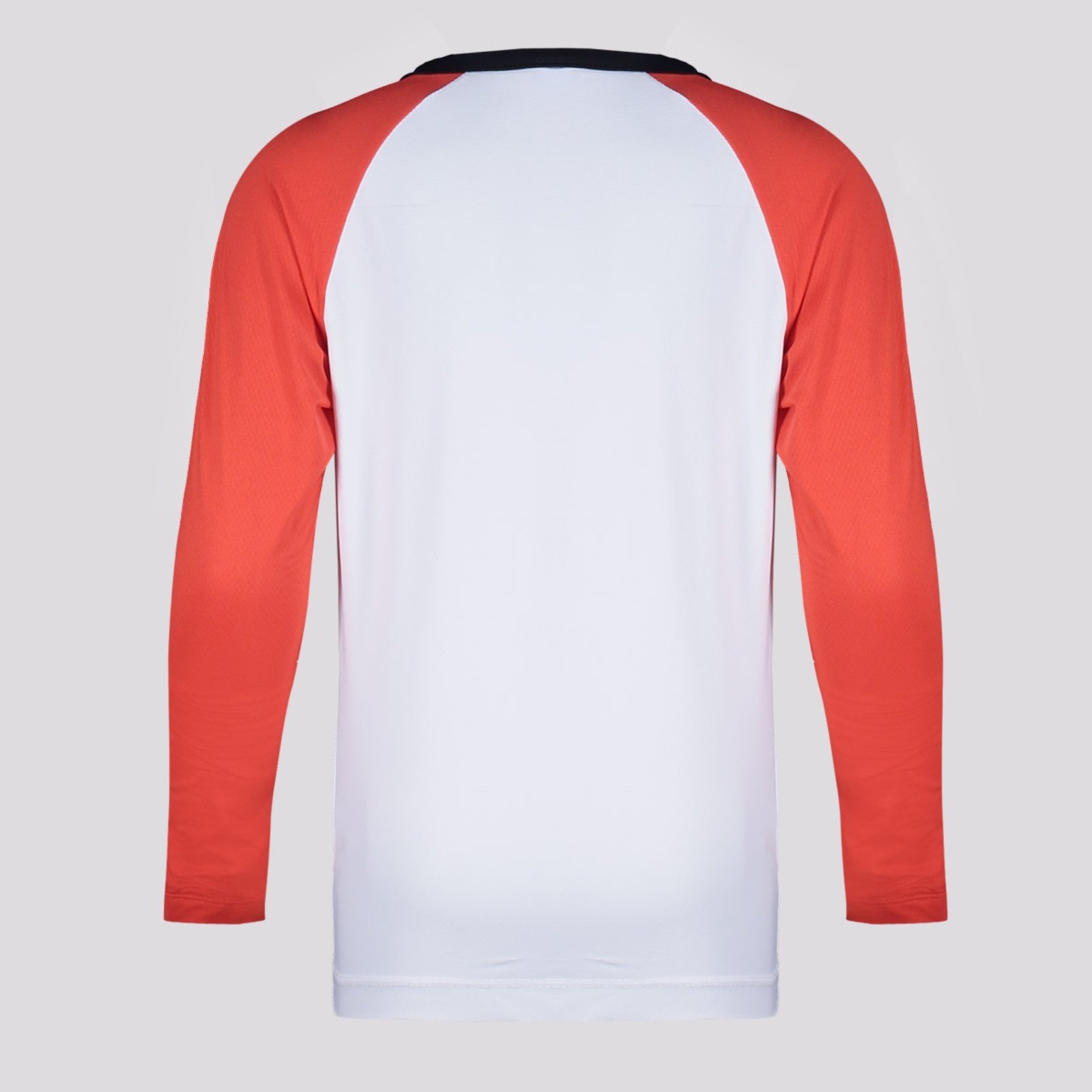 Vista 3 Camisa Flamengo Plaga Manga Longa Branca braziline branco braziline branco