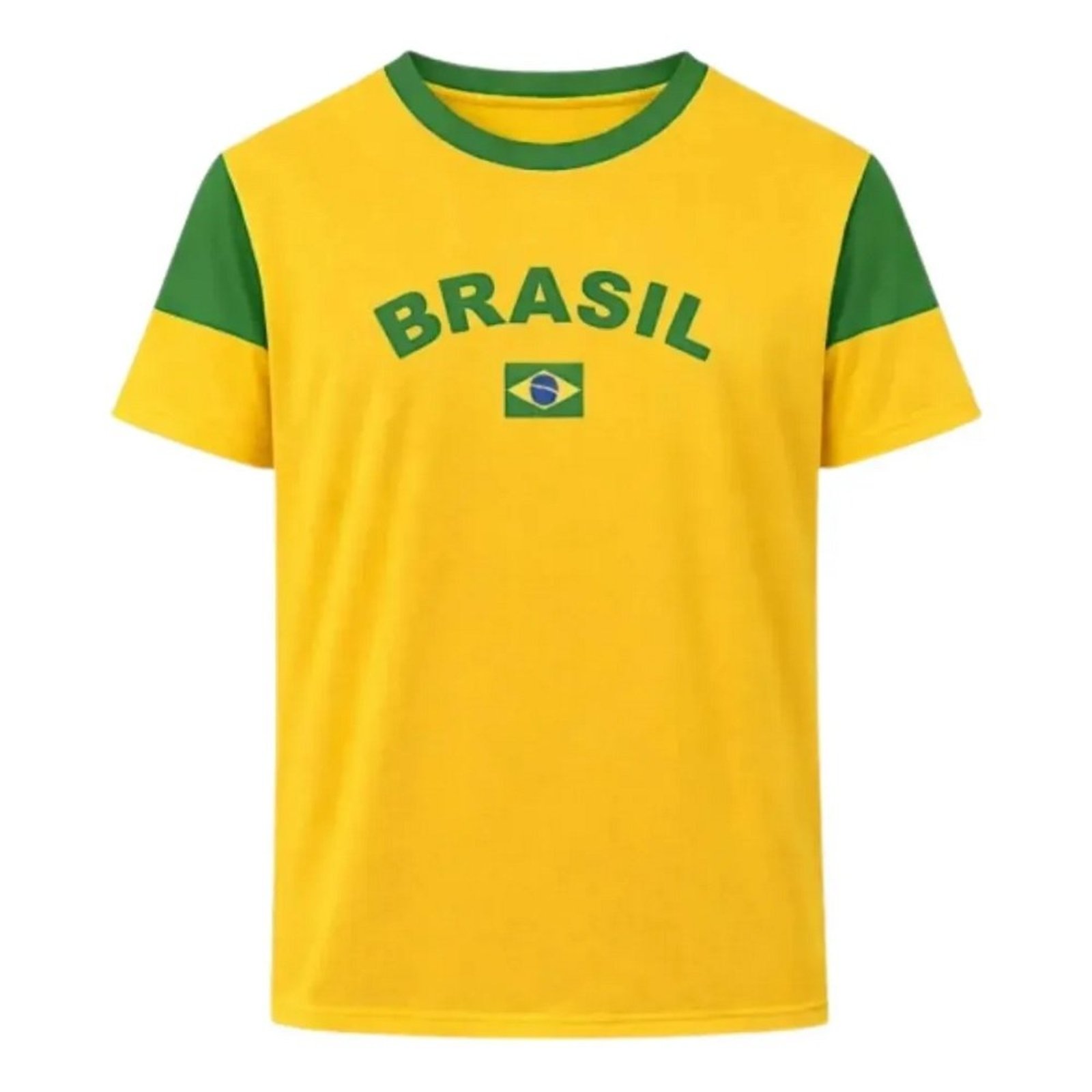 Camiseta Braziline Brasil Dengo Masculina - Amarela