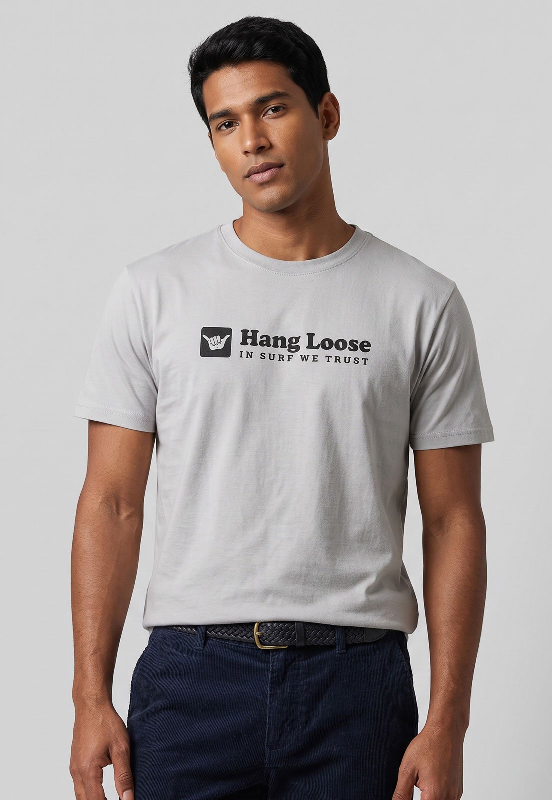 Camiseta Masculina Hang Loose Silk Guide Cinza