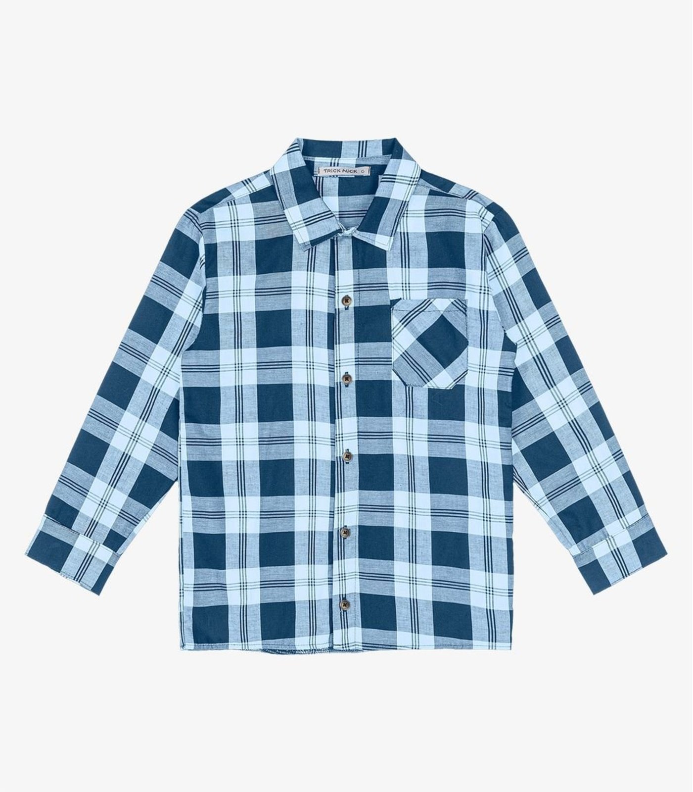 Infantil - Camisa Manga Longa Trick Nick Azul