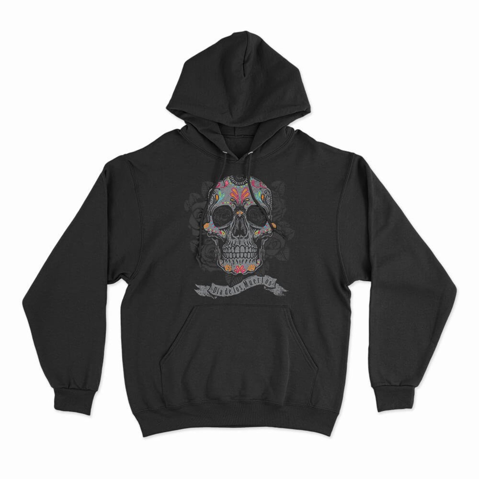 Moletom Com Capuz Caveira Mexicana - Preto - Casual - Studio Geek