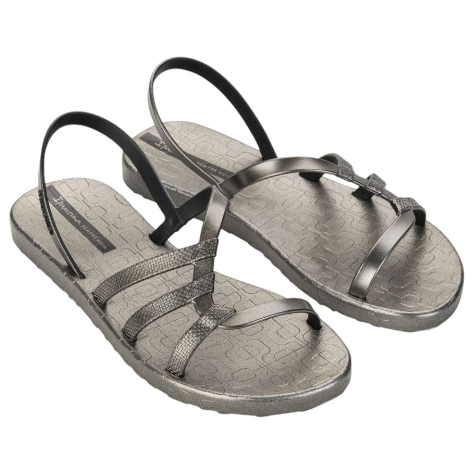 Vista 3 Sandália Feminina Ipanema Diversa Mais Grendene 27243 prata prata