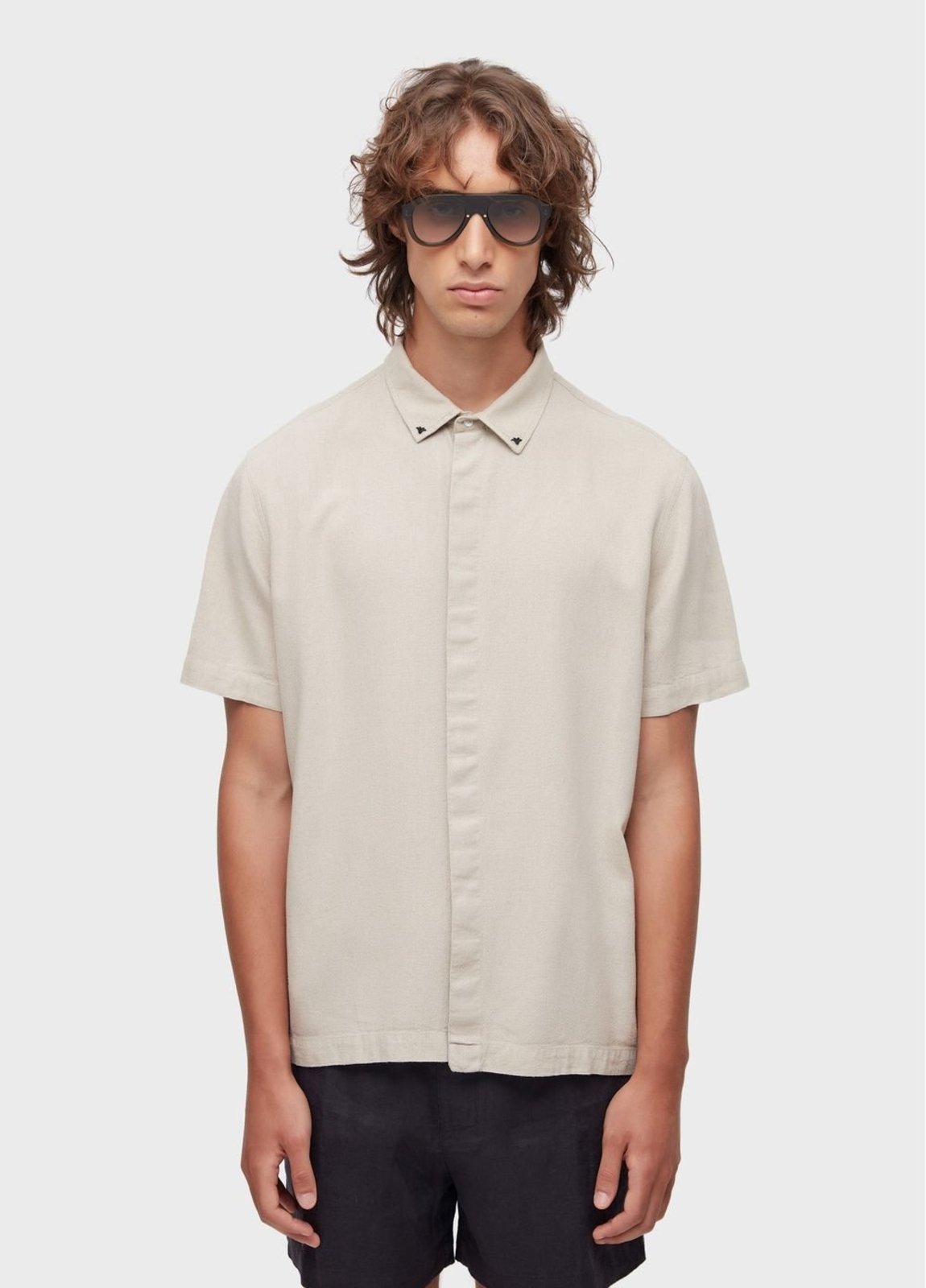 Camisa linen arabesco palmeiras mc OSKLEN