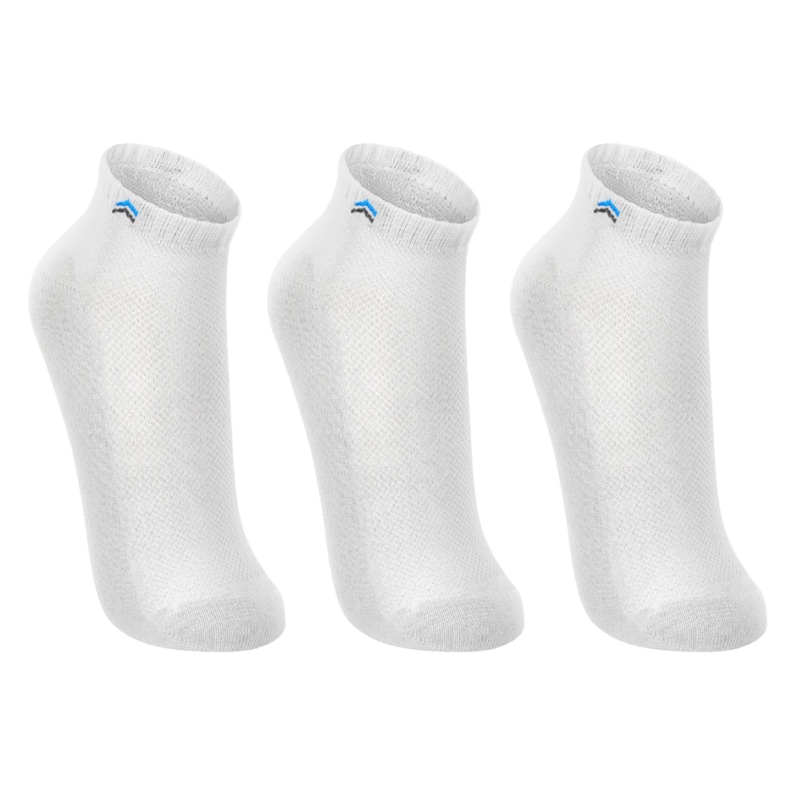 Vista 2 Kit 3 Pares de Meias Up 3225 Cano Curto Algodão QLC SPORT branco QLC SPORT branco