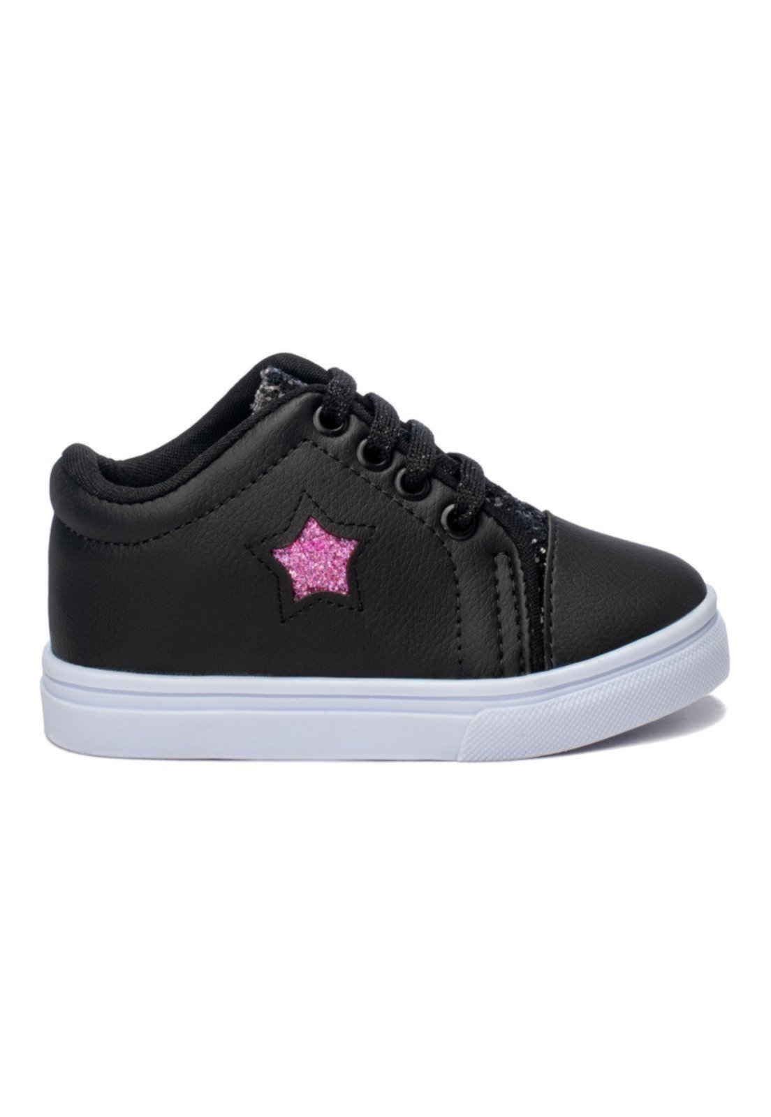Vista 3 Infantil - Kit 2 Pares Tenis Casual Feminino Baby Funfy 3056A Menina branco Funfy branco