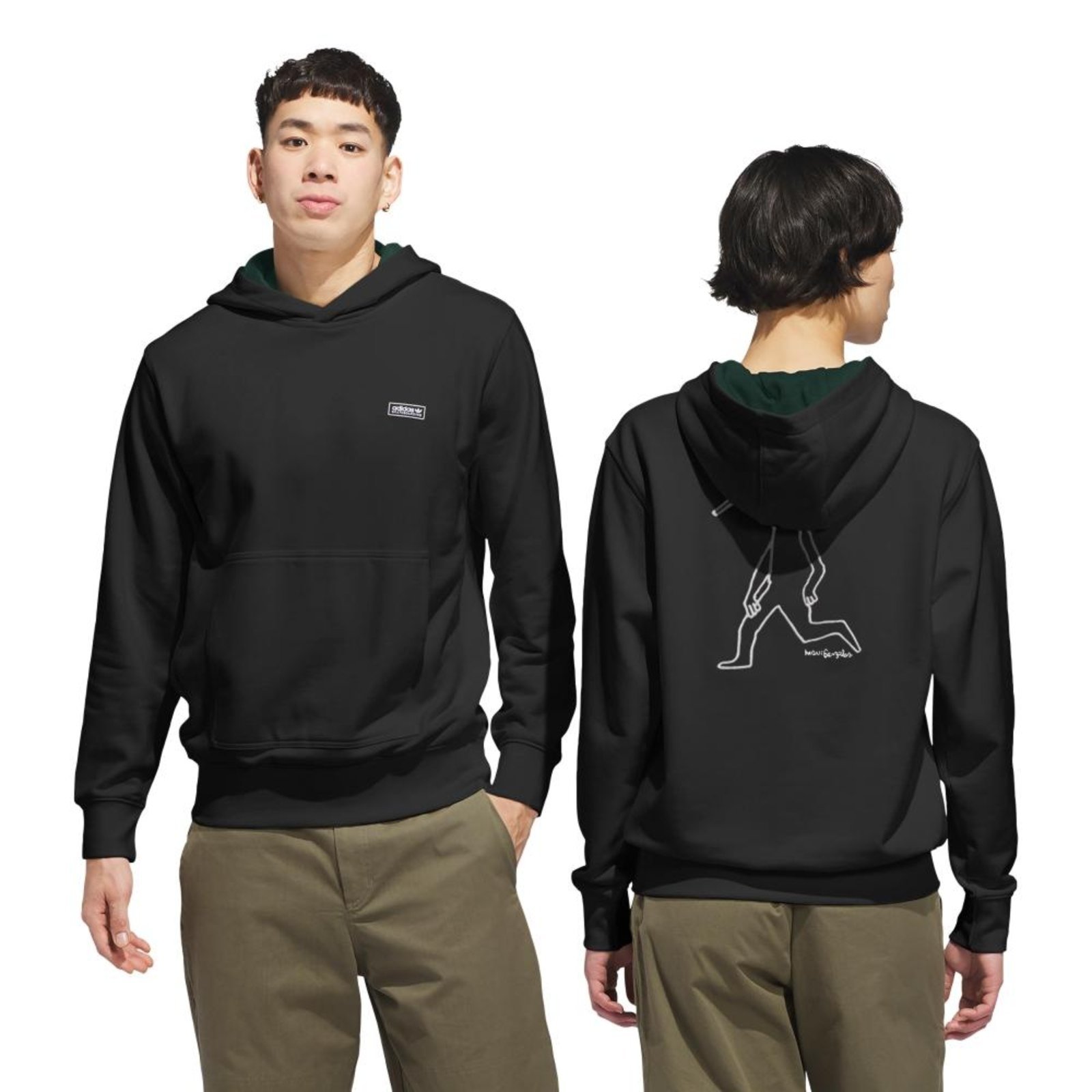 BLUSA CAPUZ SKATEBOARDING x MARK GONZALES SKATE HOODIE adidas Originals Preto