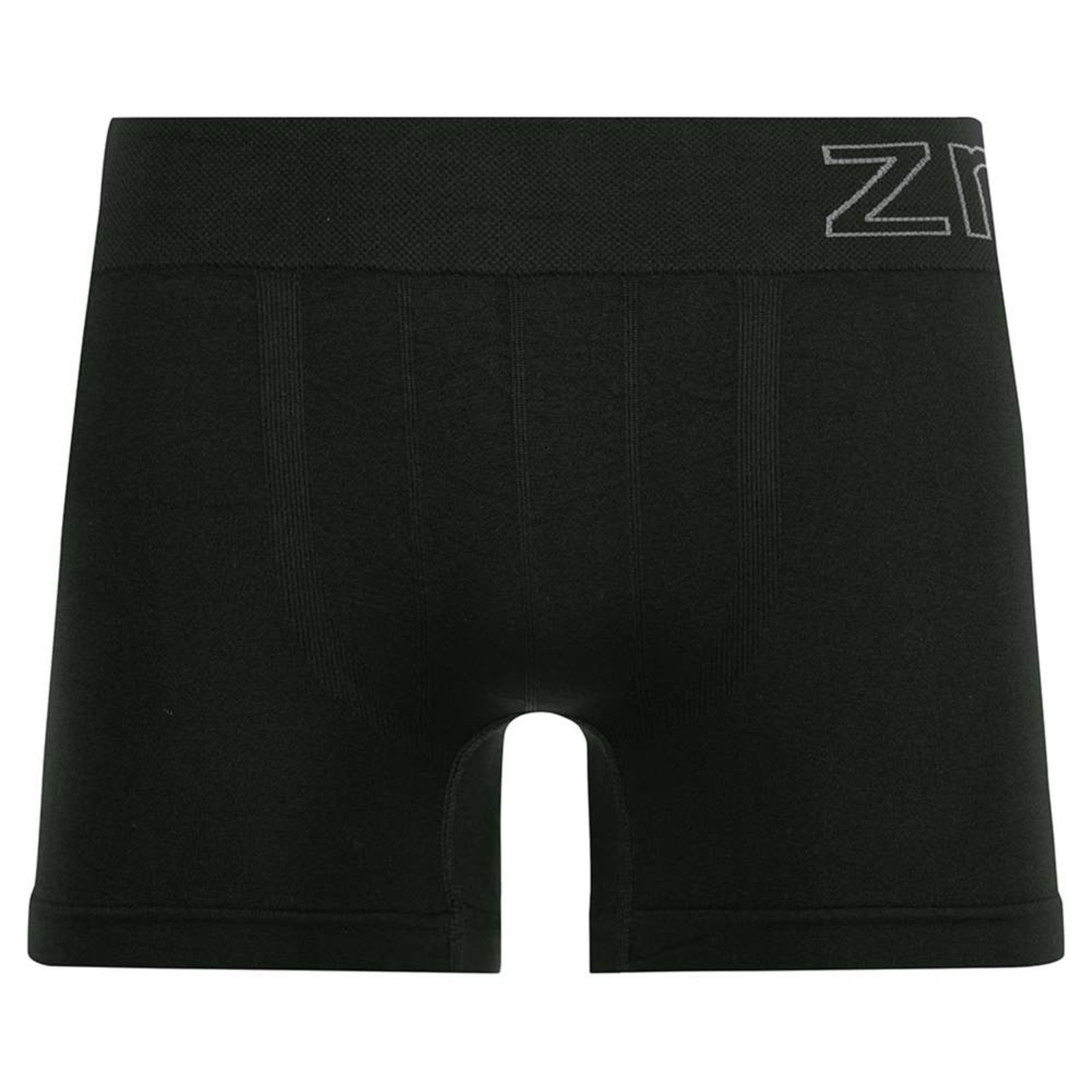 Cueca Boxer com Jacquard no Cós Sem Costura Preto Zee Rucci