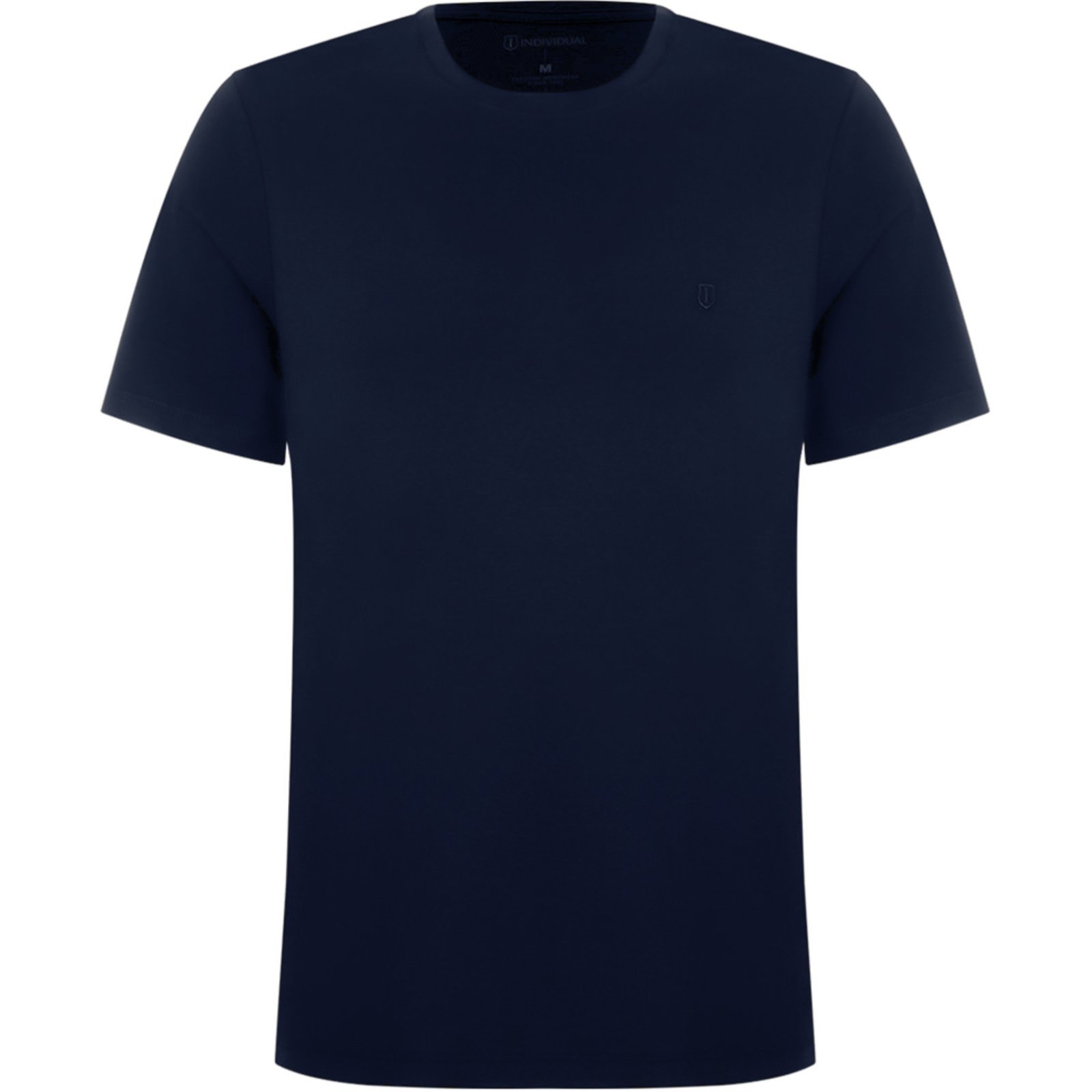 Vista 2 Camiseta Individual Basic Slim Ou24 Marinho Masculino azul marinho Individual azul marinho